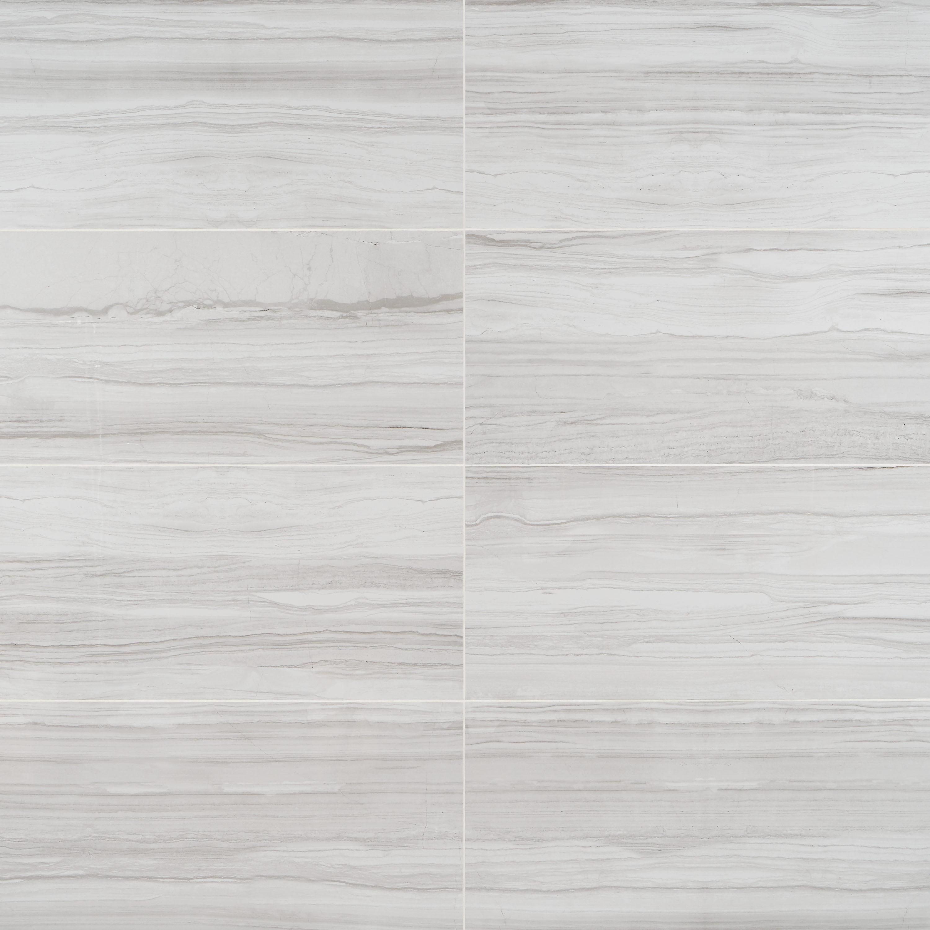 Bond Tile 12" x 24" Polished Marble Look Porcelain Floor and Wall Tile