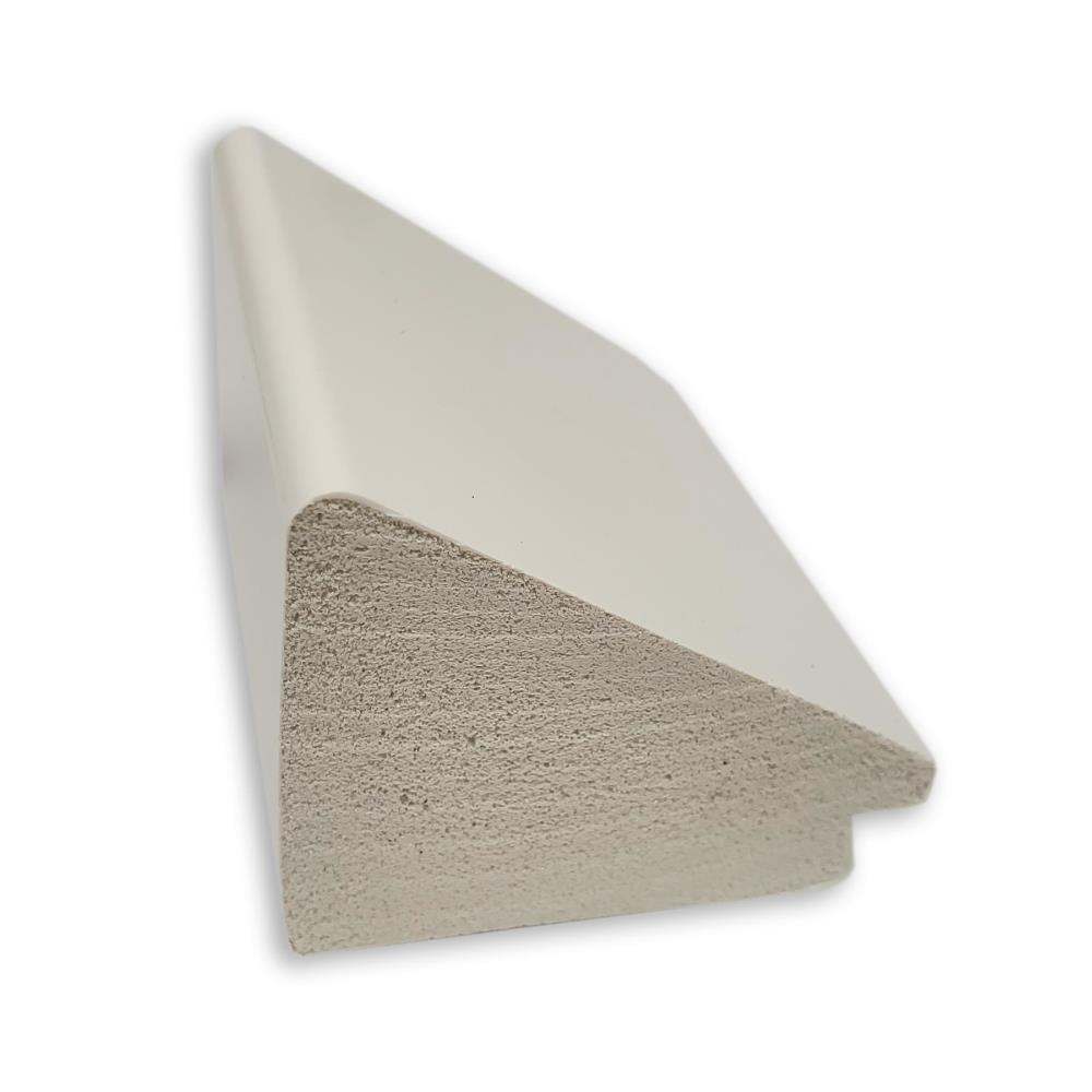 22" x 28" Wedge Framed Bathroom Vanity Wall Mirror White - Amanti Art: Modern, Satin Finish, No Assembly Required