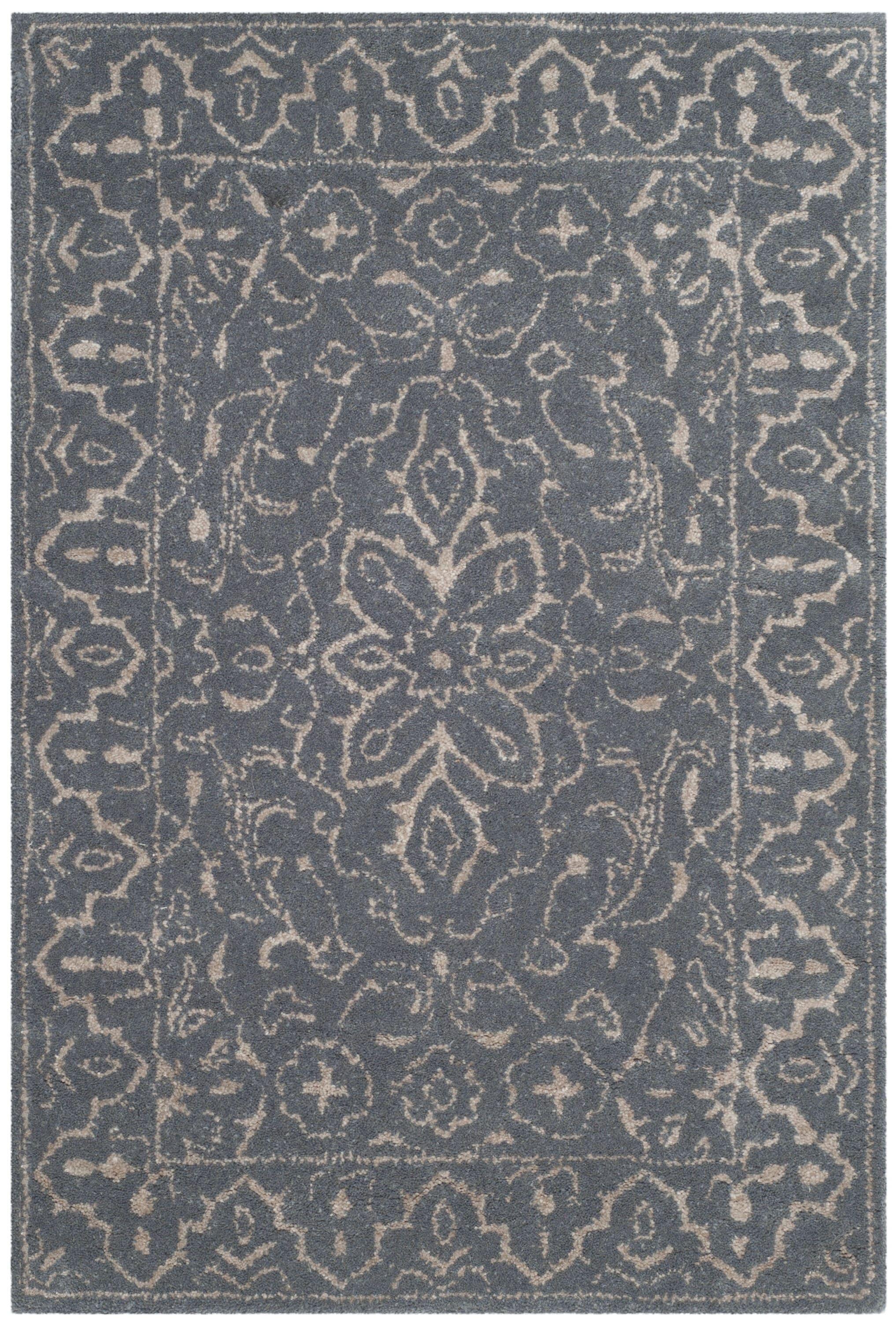 Glamour GLM516 Hand Tufted Accent Rug - Steel/Blue - 2'x3' - Safavieh.