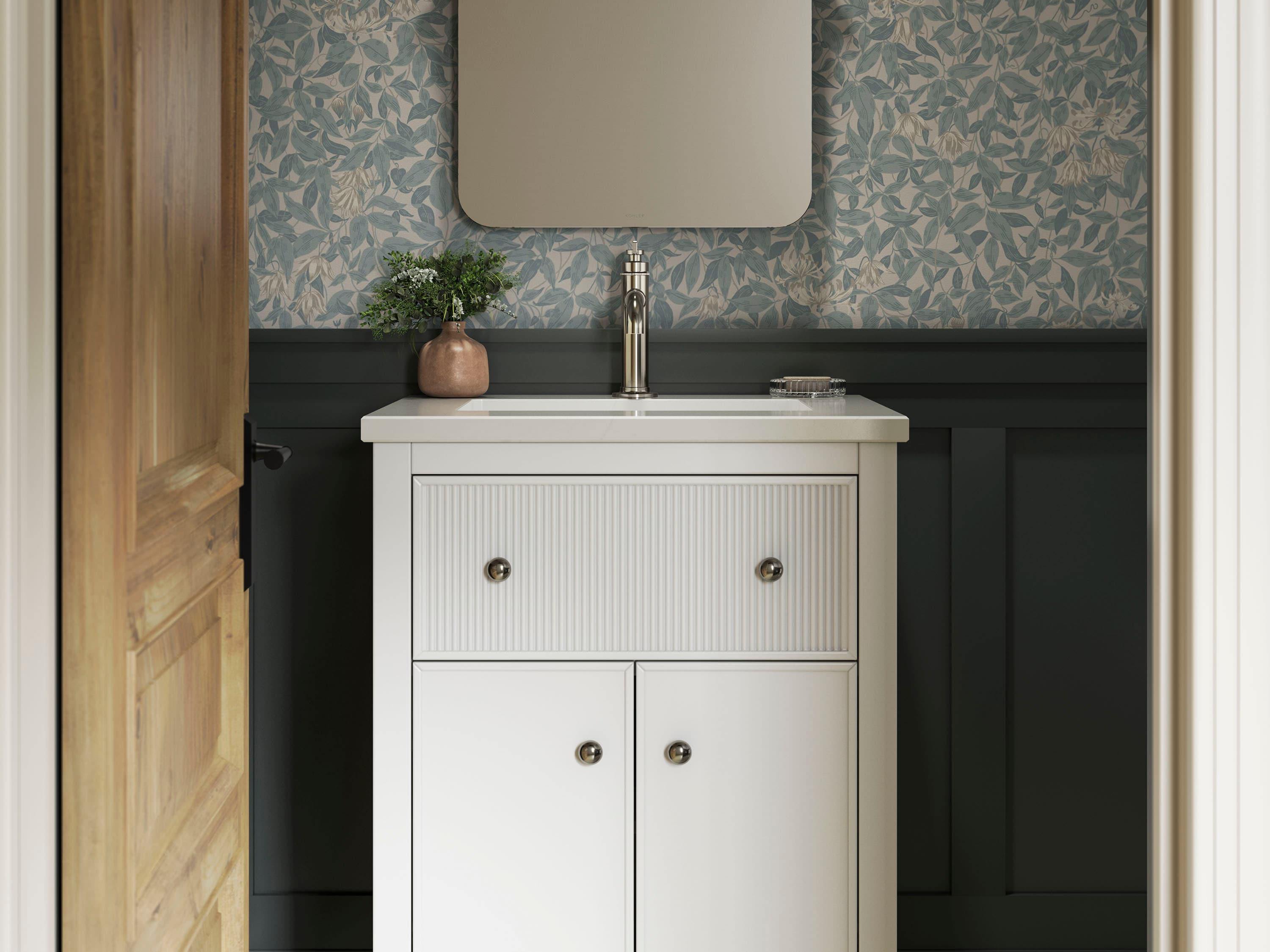 Malin By Studio McGee 24 in. Bathroom Vanity Cabinet With Sink And Quartz Top