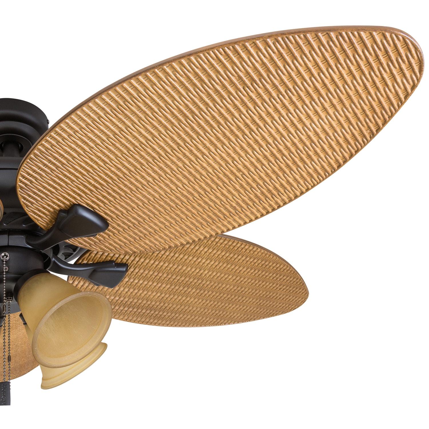 52" Palm Valley Tropical 5 Blade LED Ceiling Fan