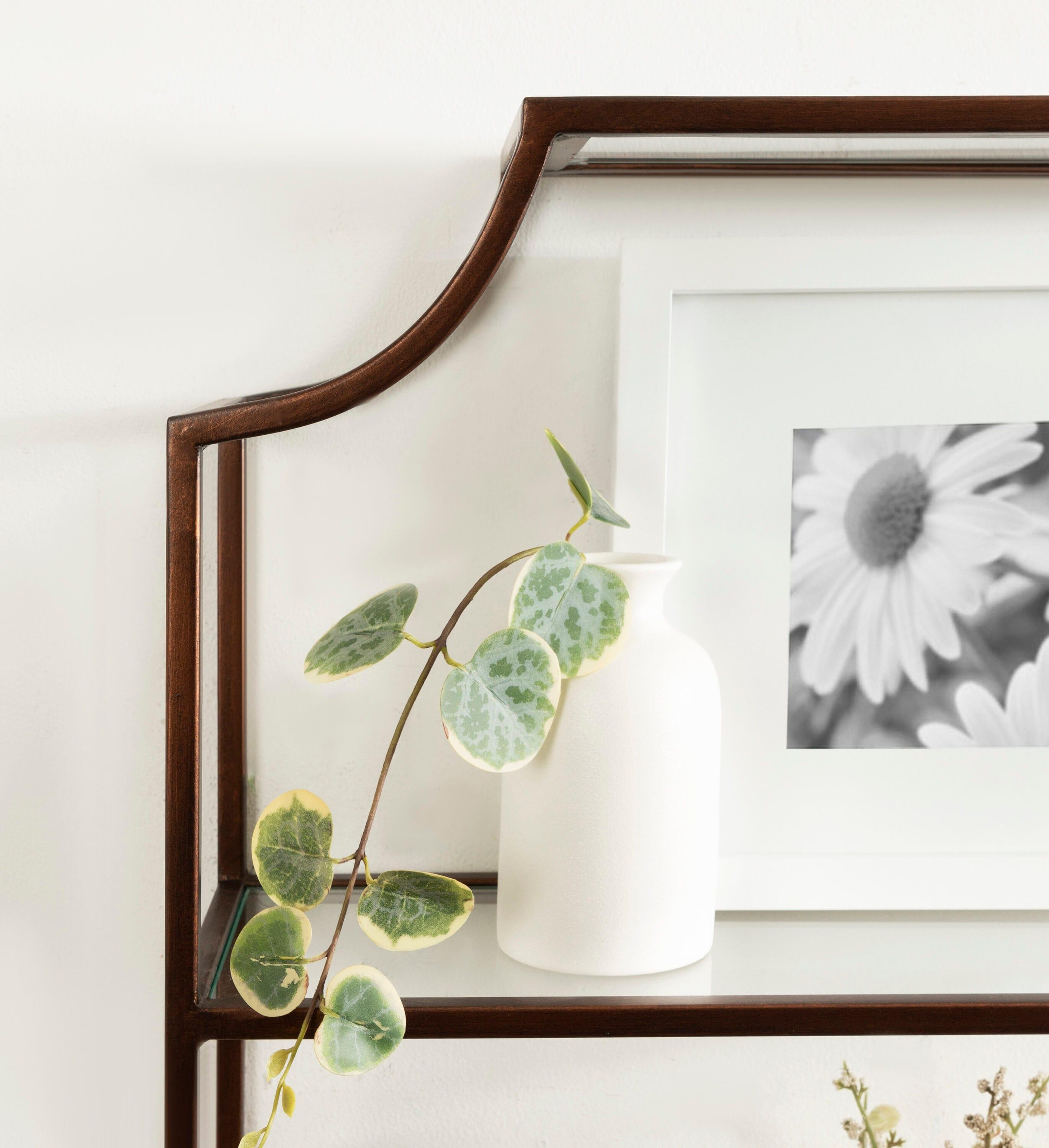 Kate & Laurel All Things Decor 21"x30" 3-Tier Ciel Wall Decorative Floating Shelves Bronze