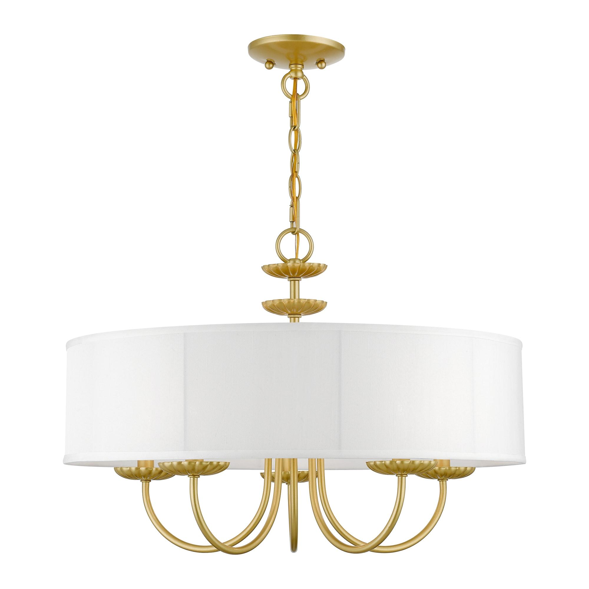 Livex Lighting Brookdale 5 - Light Pendant in  Soft Gold
