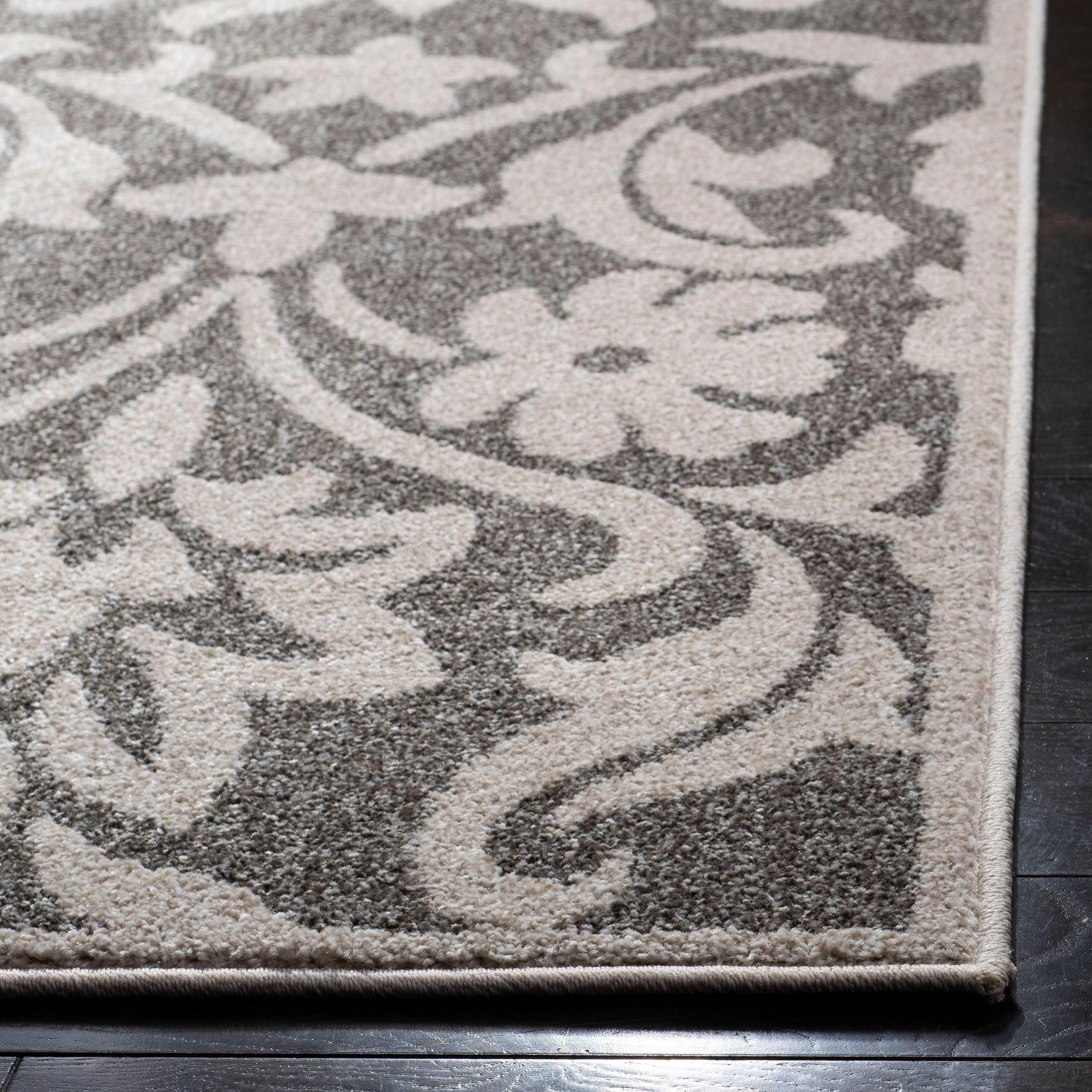 Amherst AMT424 Power Loomed Indoor Area Rug - Dark Grey/Beige - 8'x10' - Safavieh