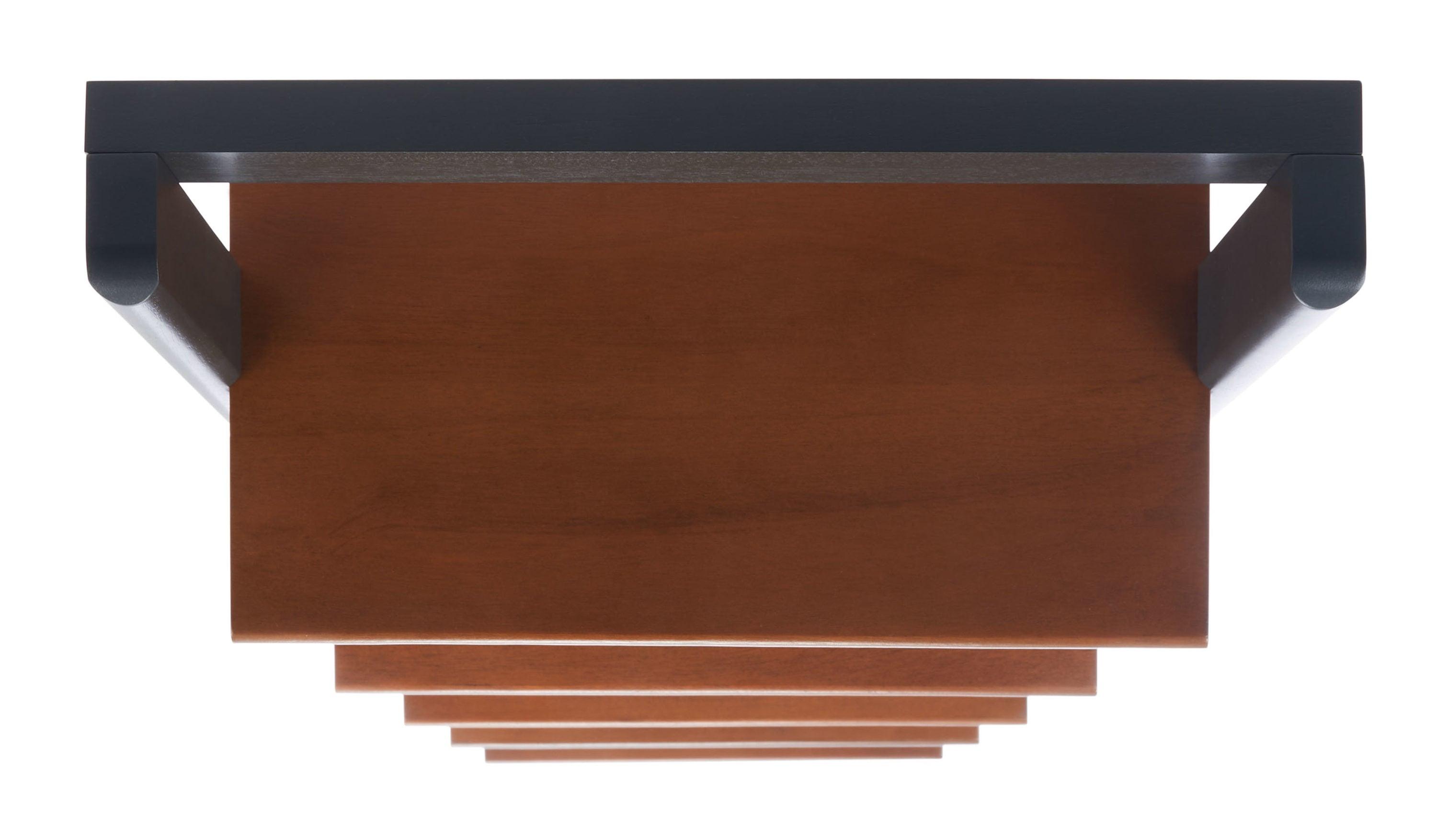 Allaire 5 Tier Leaning Etagere - ETG9400 - Honey Brown/Charcoal - Safavieh