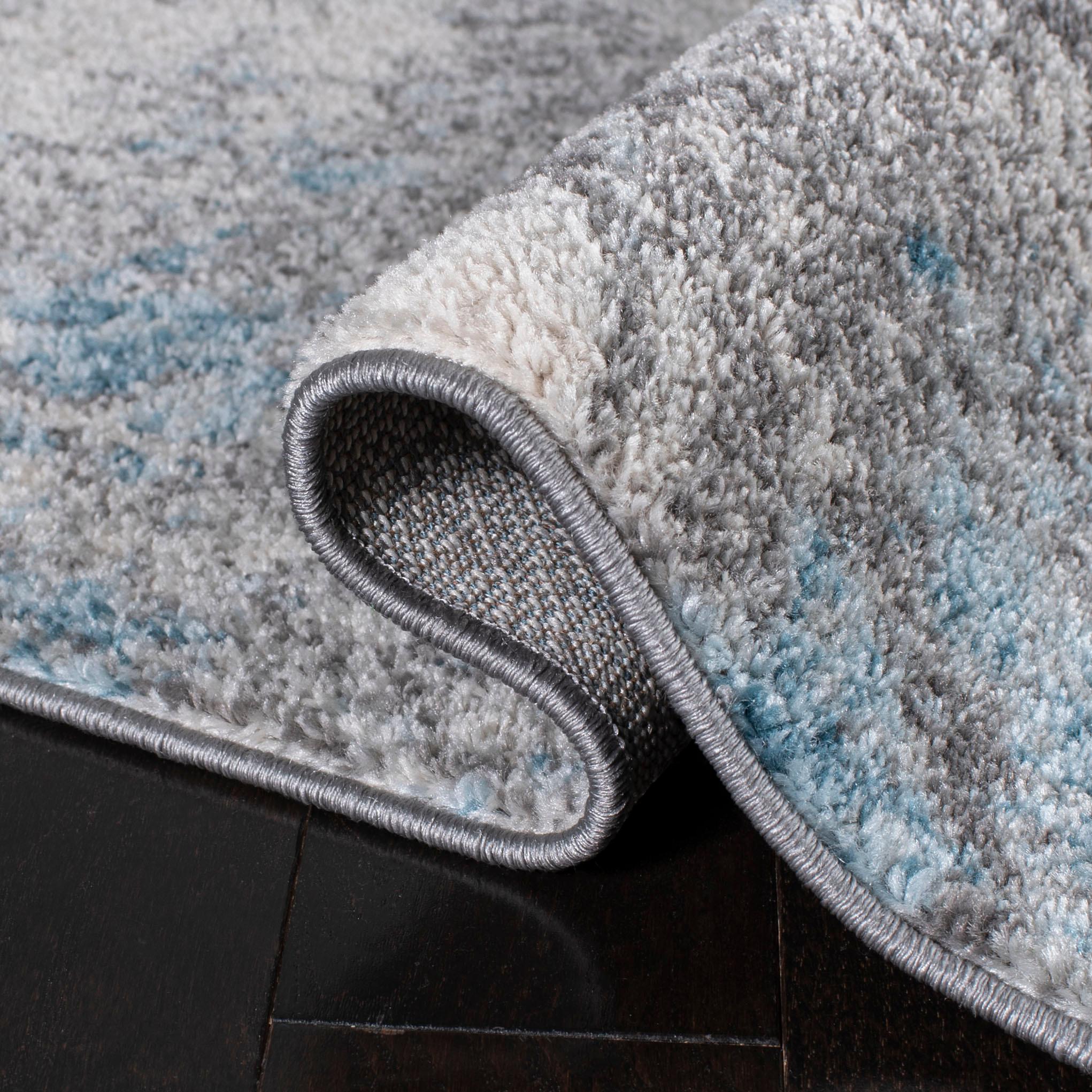 SAFAVIEH Tulum Collection TUL207F Grey / Blue Rug