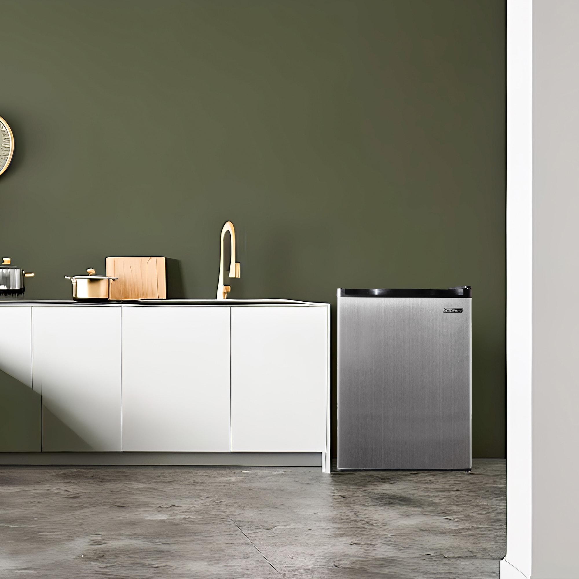 Equator Advanced Appliances Conserv 20in STAINLESS Compact Refrigerator 4.5cF Reversible Door 110V