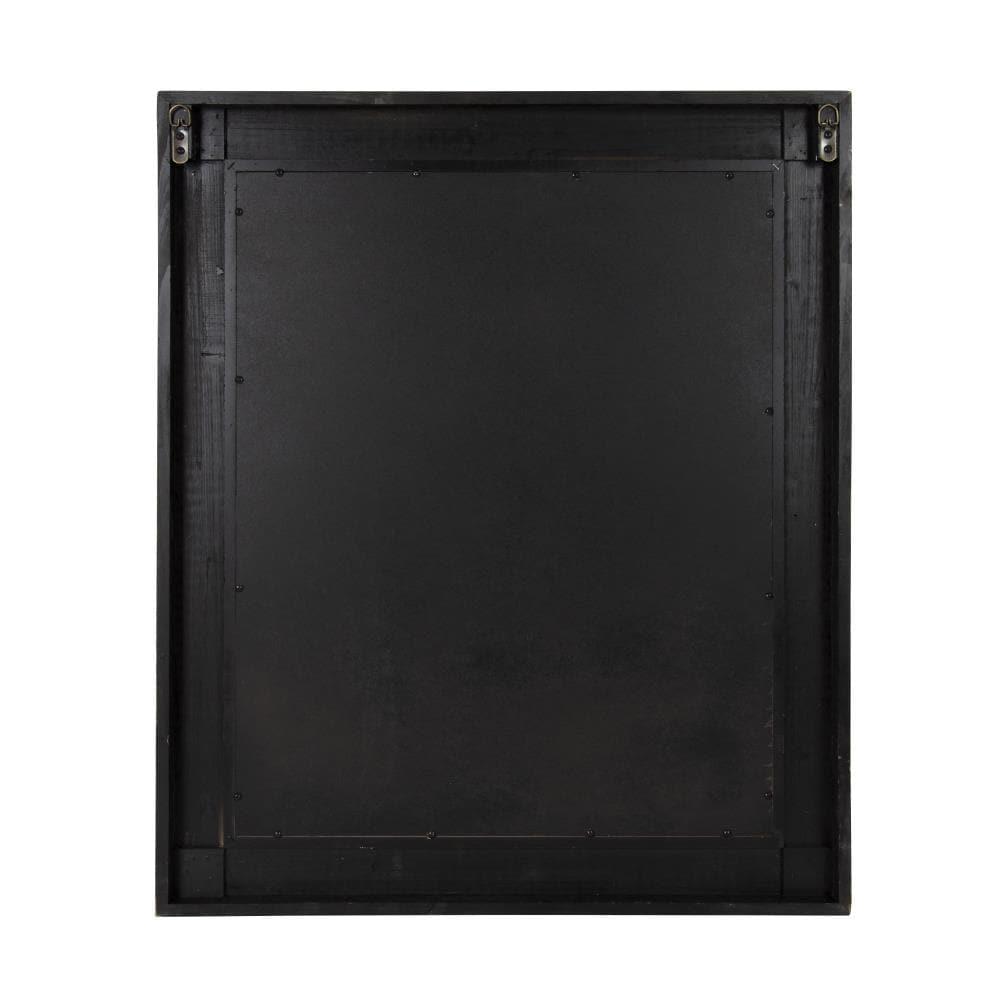 30" x 36" Garvey Wood Framed Wall Mirror Rustic Brown - Kate and Laurel