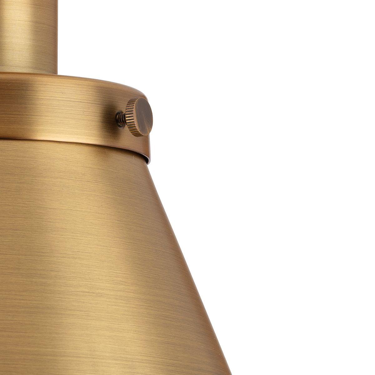 P350199-163-Progress Lighting-Hinton - 1 Light Flush Mount-Vintage Brass Finish