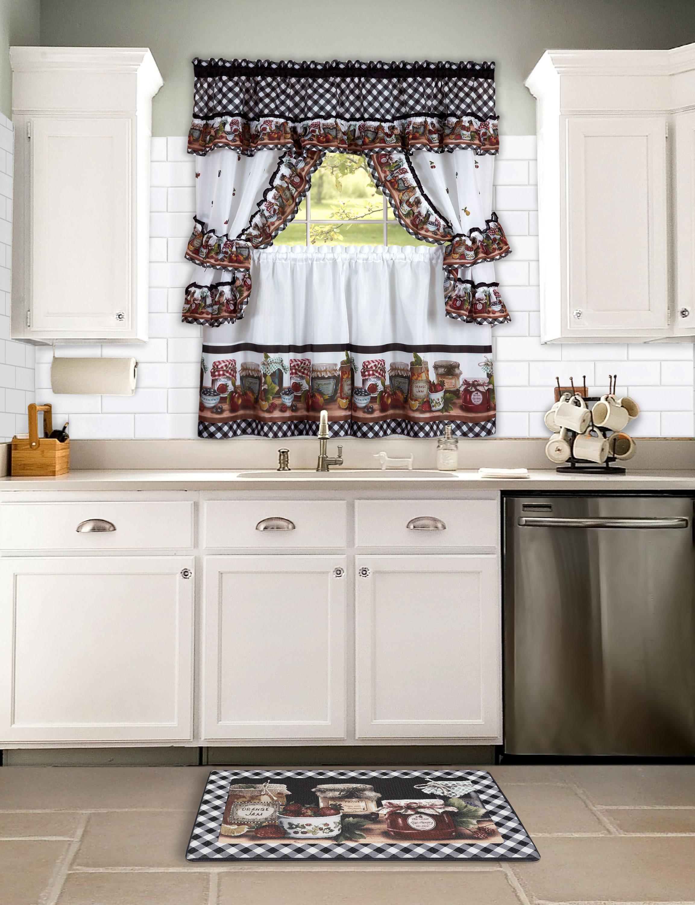 GoodGram Oversized Premium Anti Fatigue Memory Foam Kitchen Floor Mat - 30 in. W x 18 in. L, Mason Jars