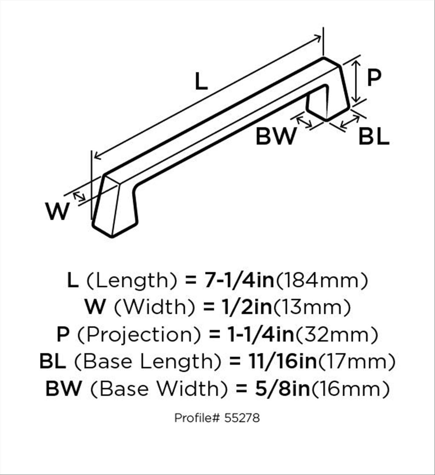 Blackrock 6.3125" Center to Center Bar Pull