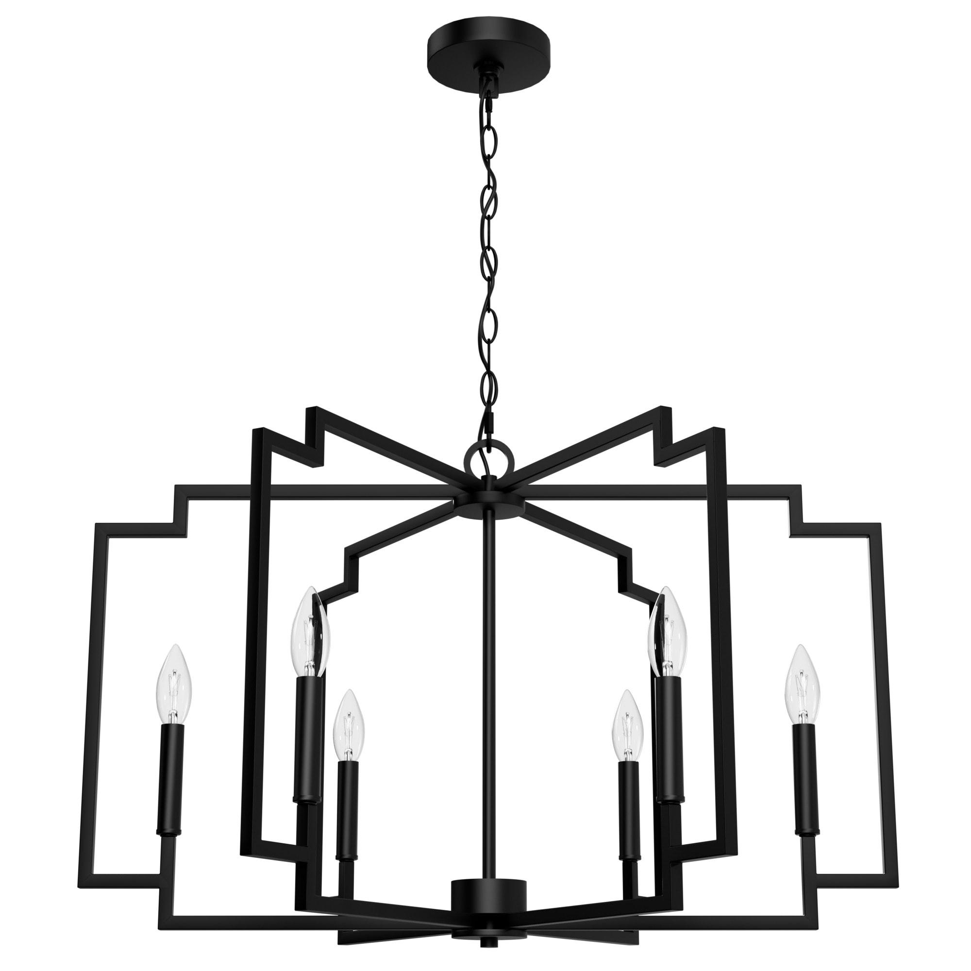 Hunter Fan Hunter 30 Inch Zoanne 6 Light Chandelier Ceiling Light Fixture
