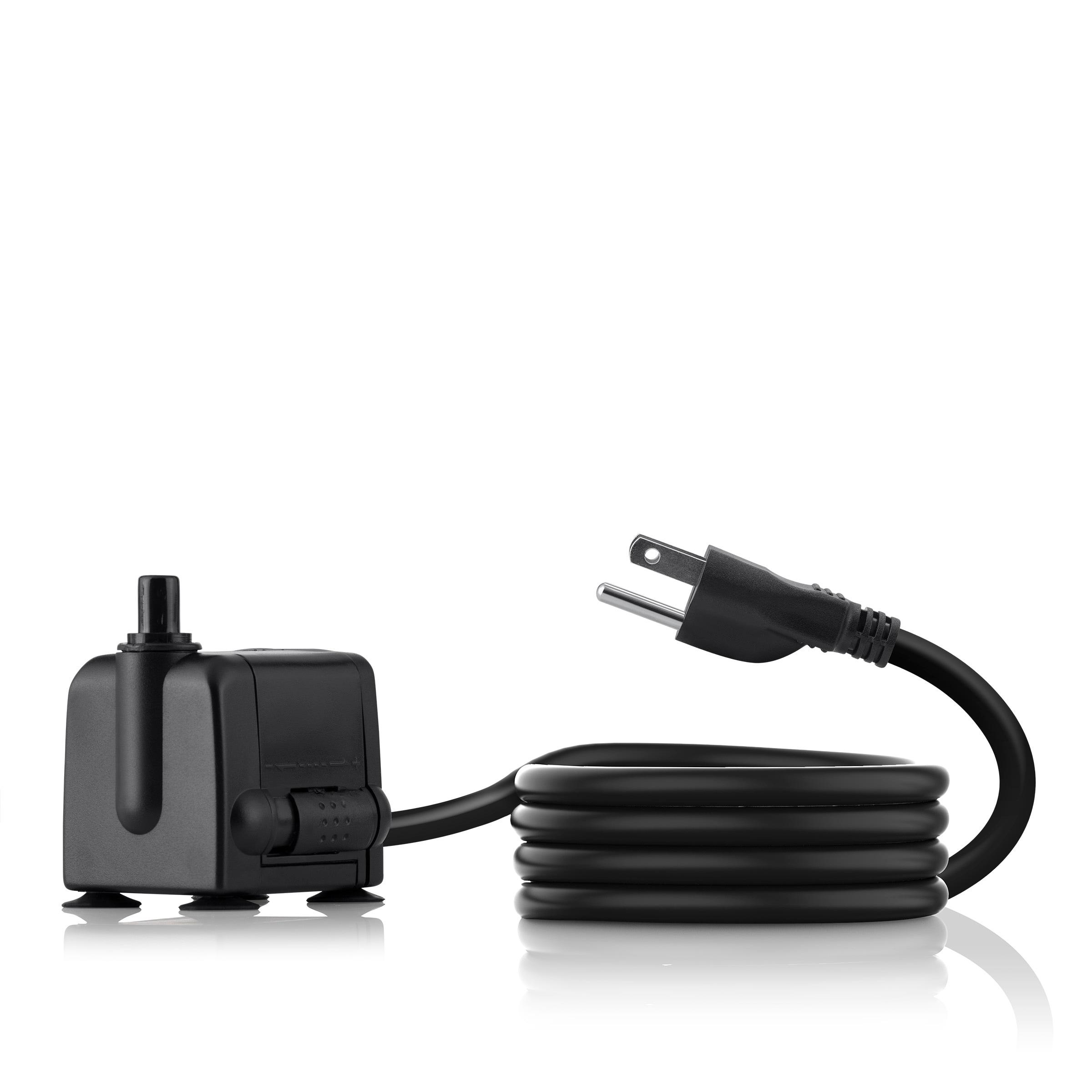 Compact Black Ceramic Submersible Pond Pump with 6 ft Cord