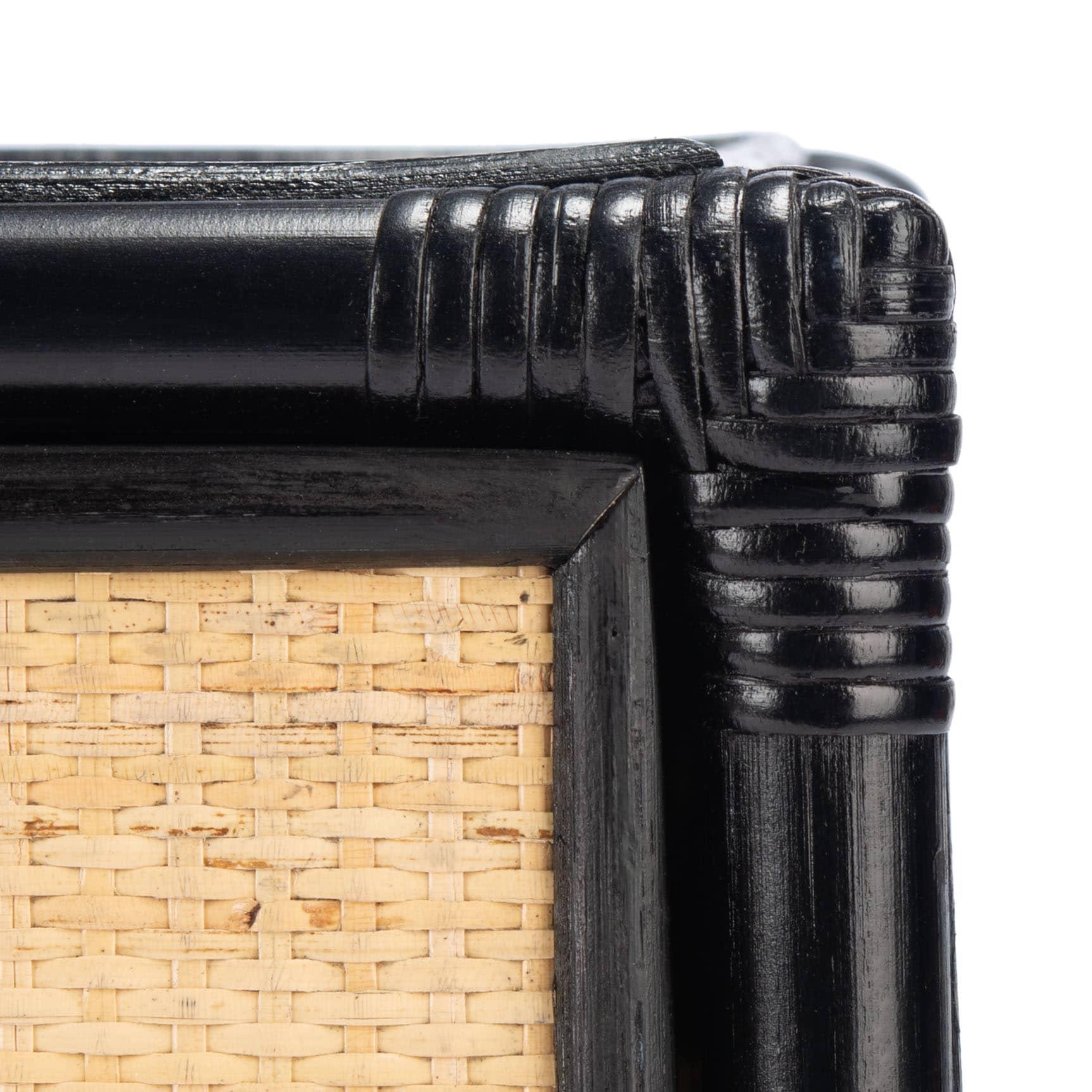 Roya 1 Drawer 1 Shelf Nightstand - NST4005 - Black/Natural - Safavieh