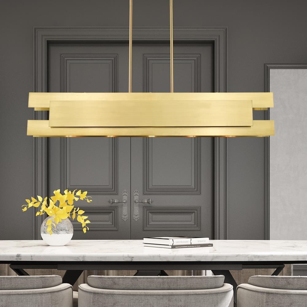 Livex Lighting - Varick - 5 Light Linear Chandelier in Contemporary Style - 7