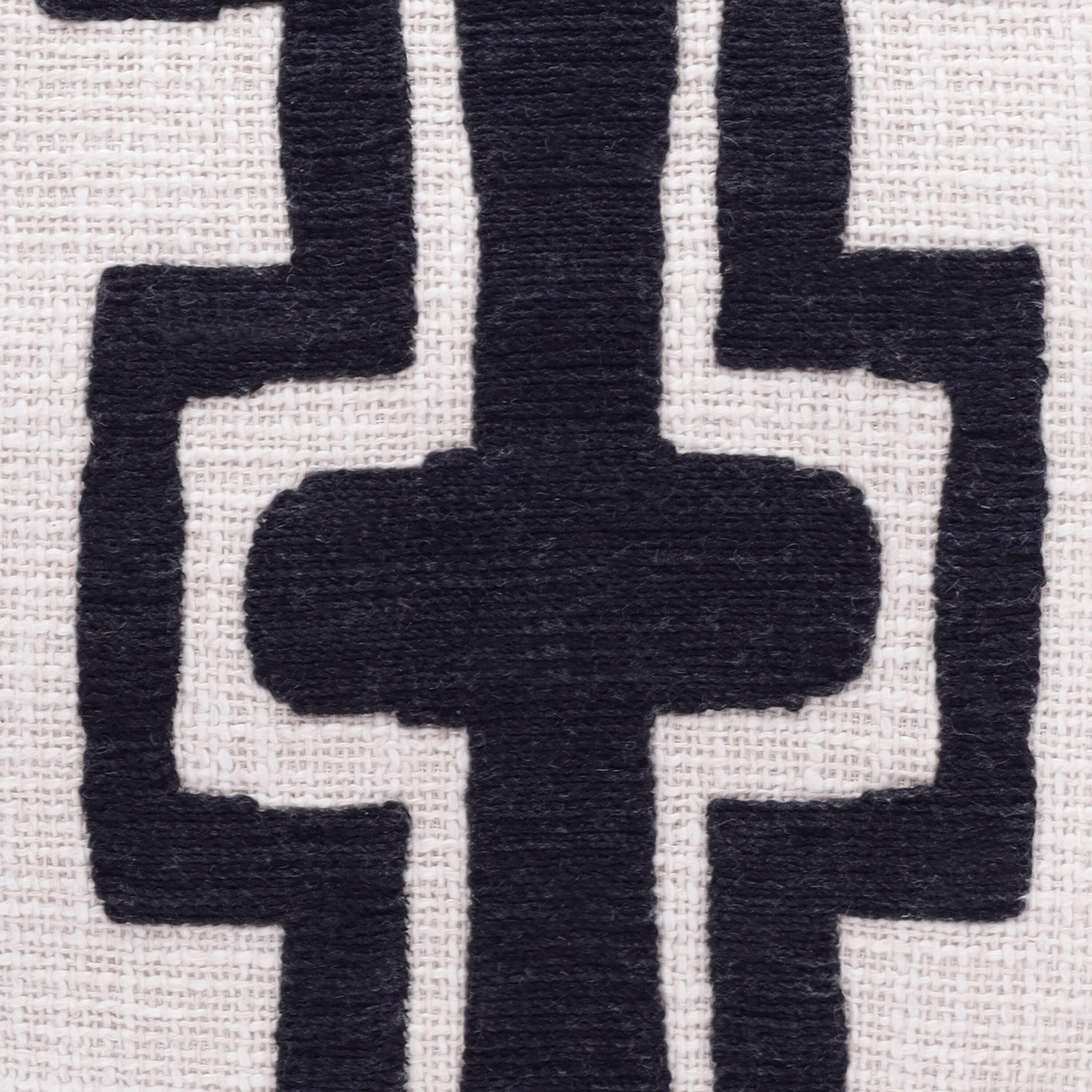 Geometric Handmade Cotton Wool Blend Decorative Throw Pillow