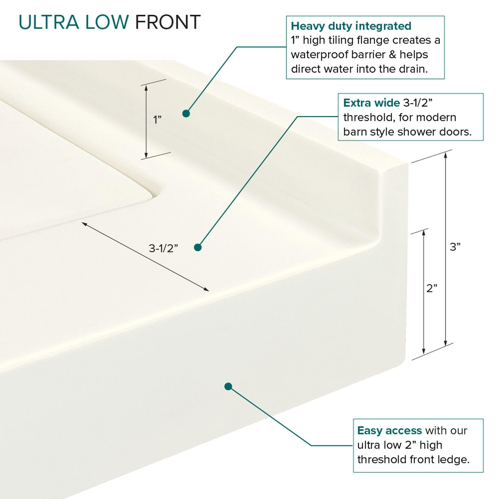 Transolid Transolid 60-in x 32-in Cast Solid Surface Tub Replacement Base Linear FSLB6032R-02