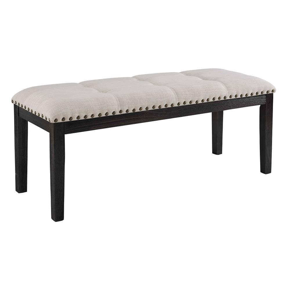Picket House Furnishings Bradley Upholstered Bench in Walnut