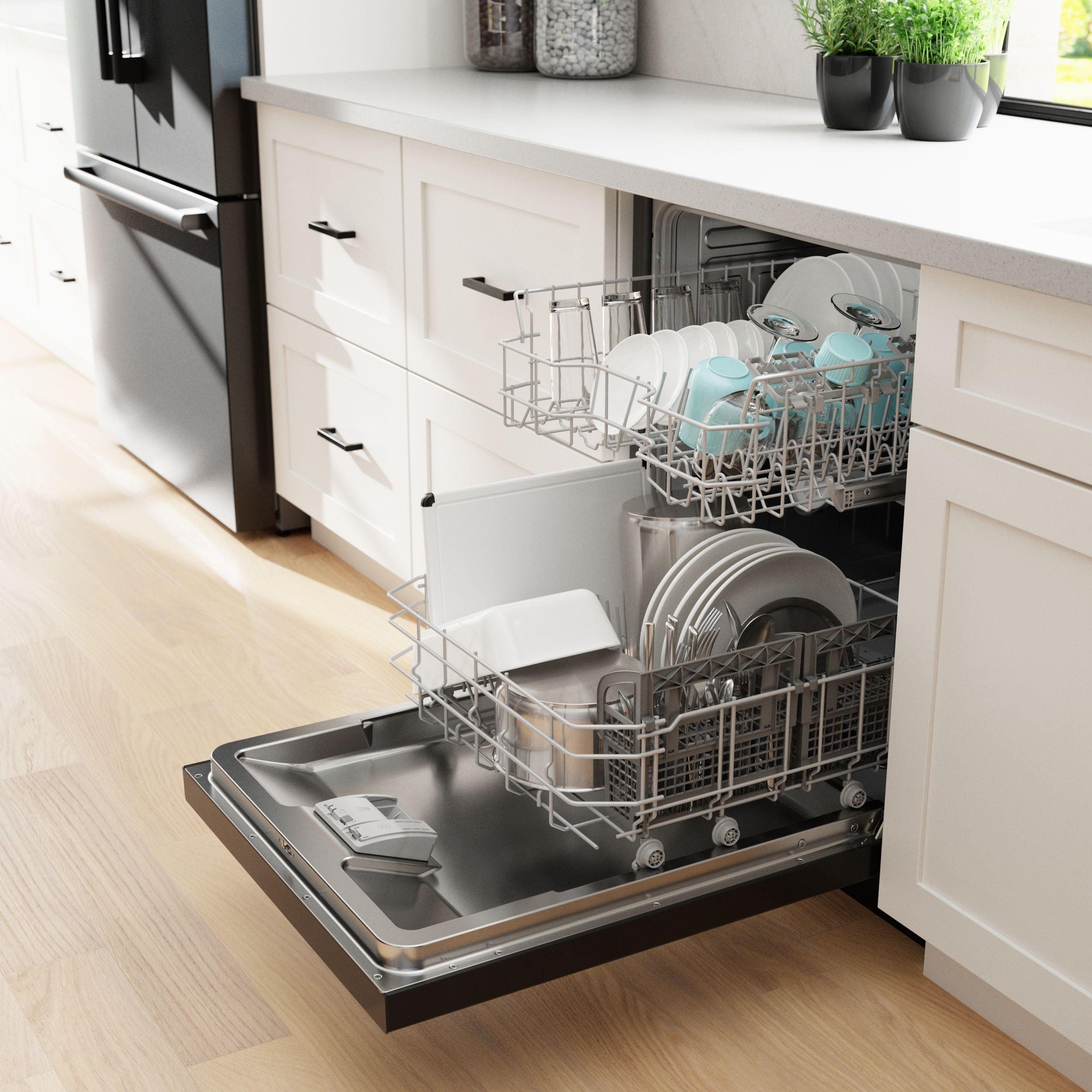 100 Series 24" Front Control Built-In Dishwasher with Hybrid Tub