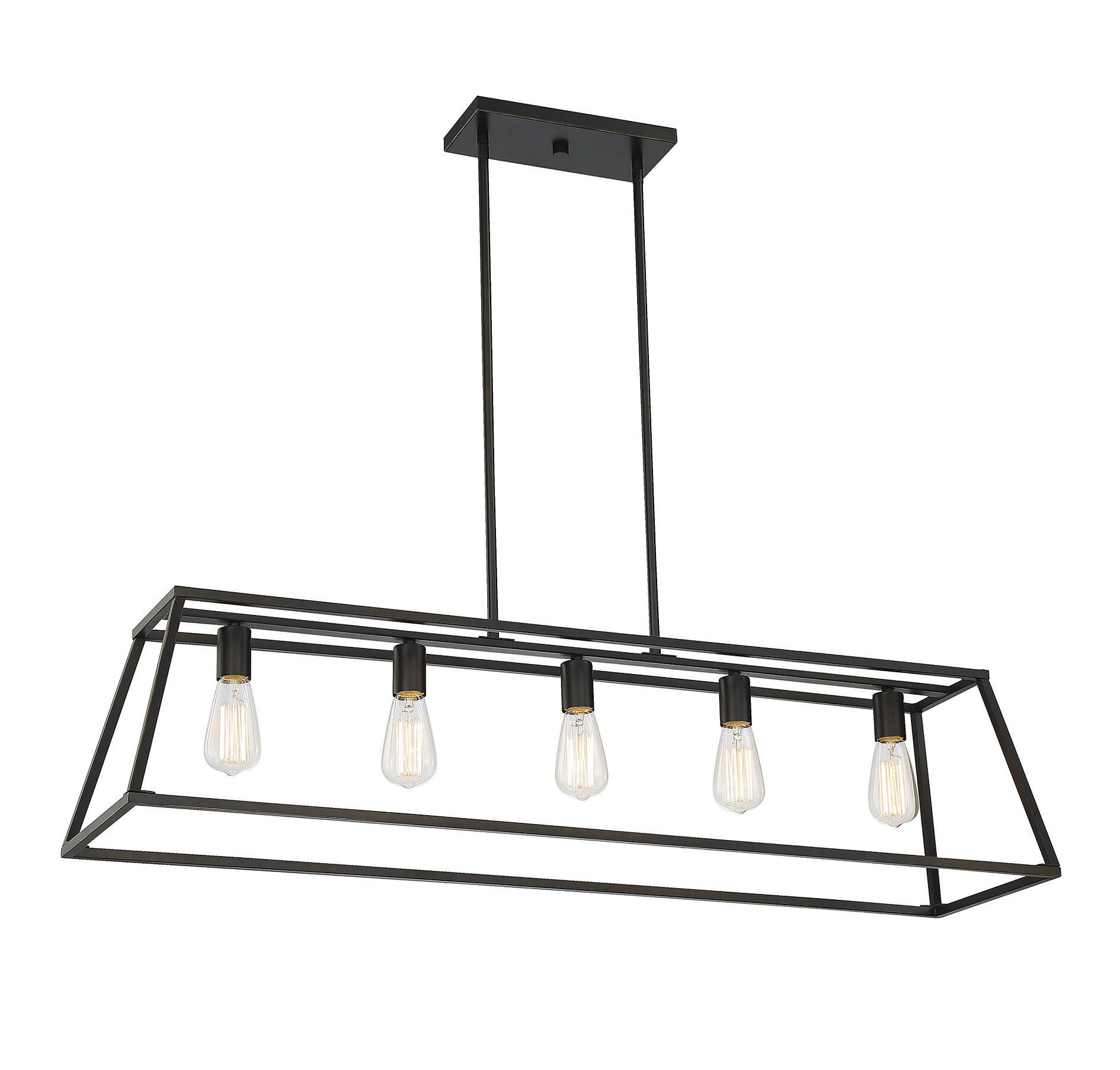 Clare 5 Light Metal Dimmable Kitchen Island Chandelier