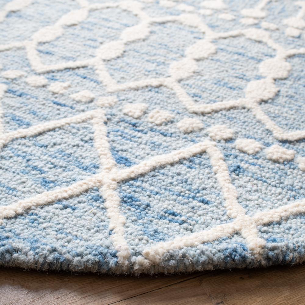 Blossom BLM115 Hand Tufted Area Rug - Blue/Ivory - 8'x10' - Safavieh.