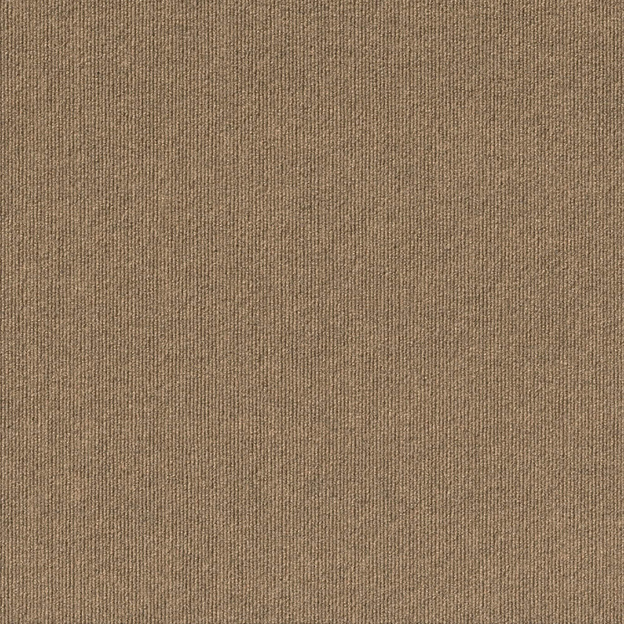 24" 15pk Ribbed Carpet Tiles Chestnut - Foss Floors: Indoor/Outdoor, Peel & Stick, Woven Polyester