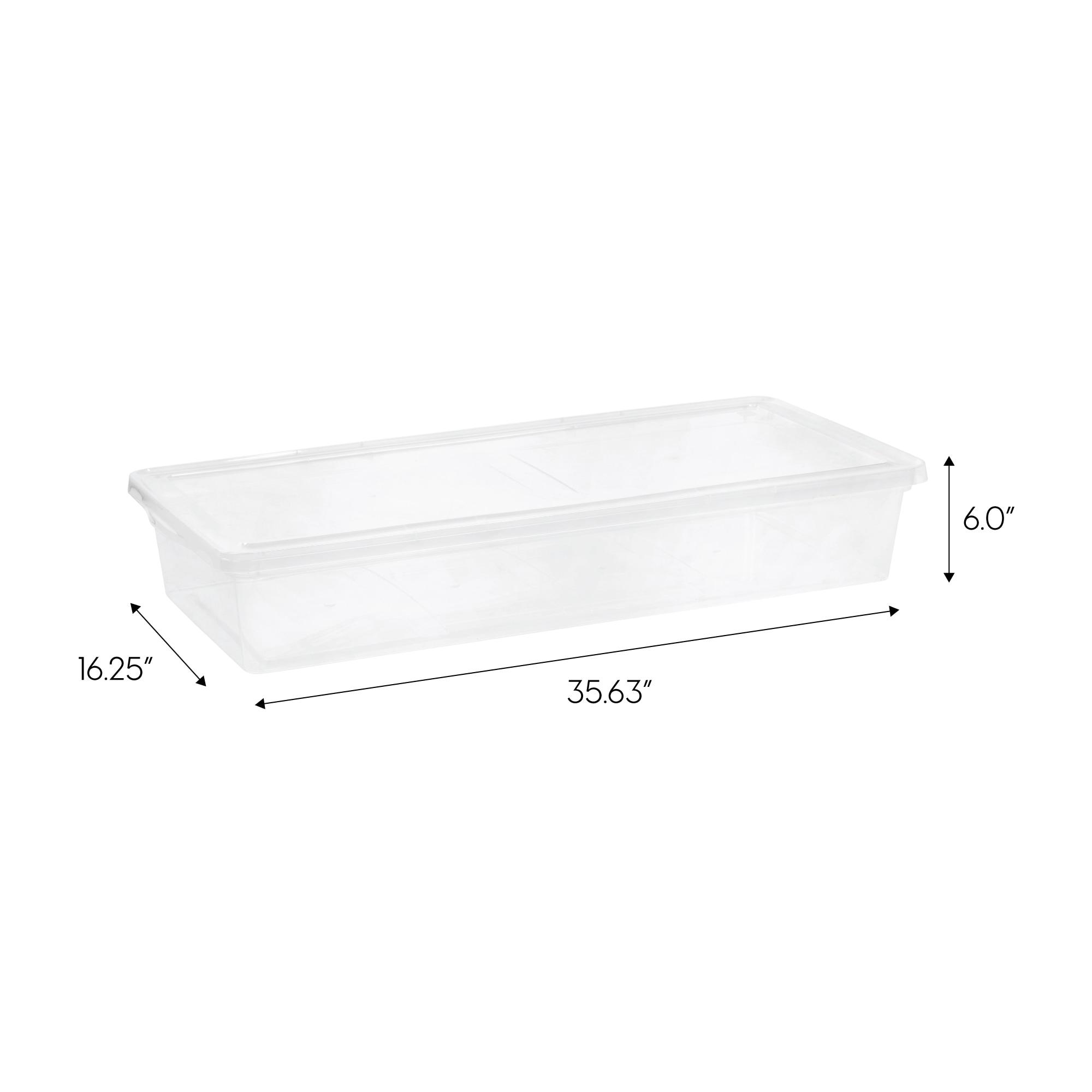 IRIS 41 Quart Clear Storage Box, 1 Pack, Clear