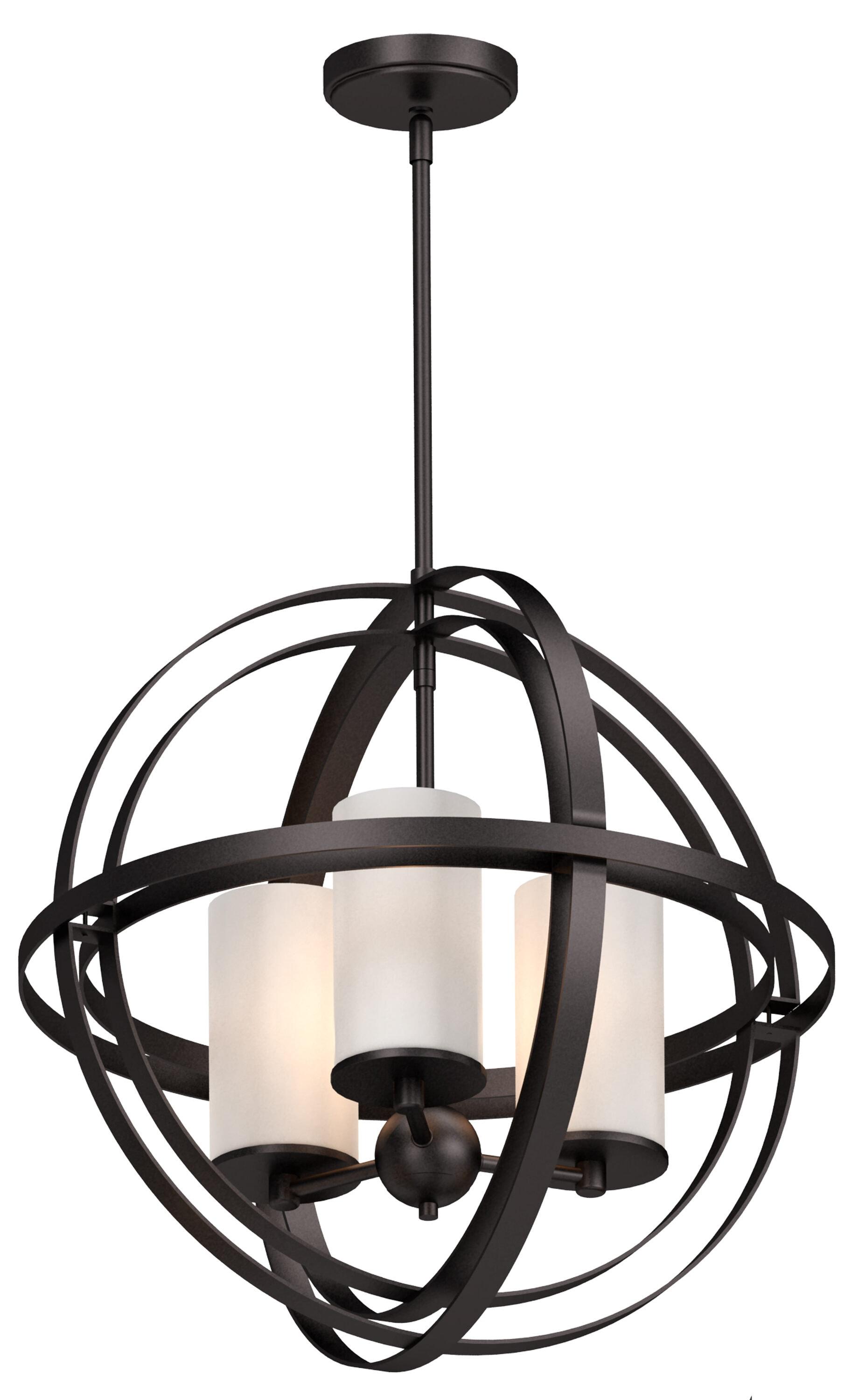 Volume Lighting 3-Light Indoor Antique Bronze Sphere