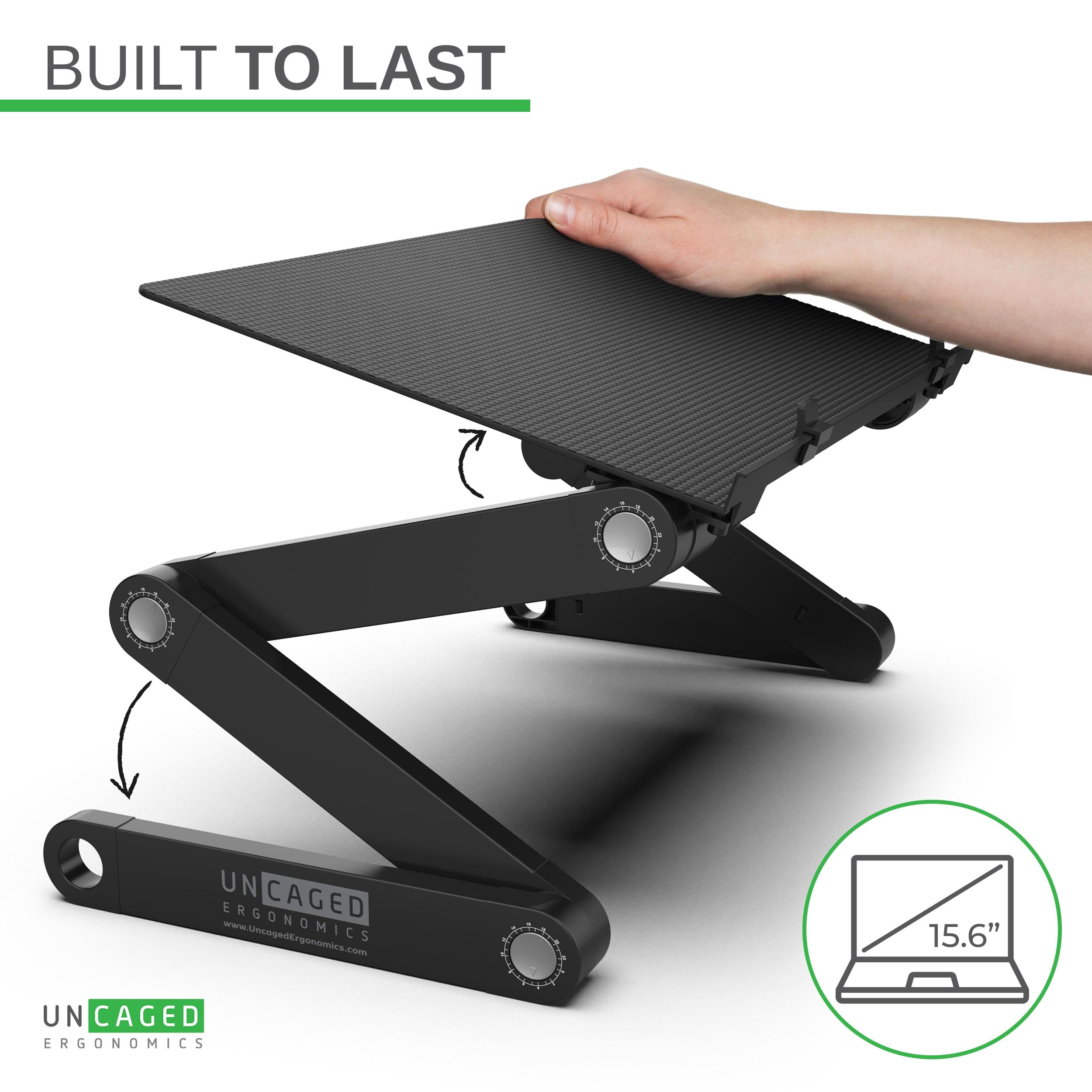 Uncaged Ergonomics WorkEZ Professional Adjustable, Compact, Multi-functional Laptop Desk