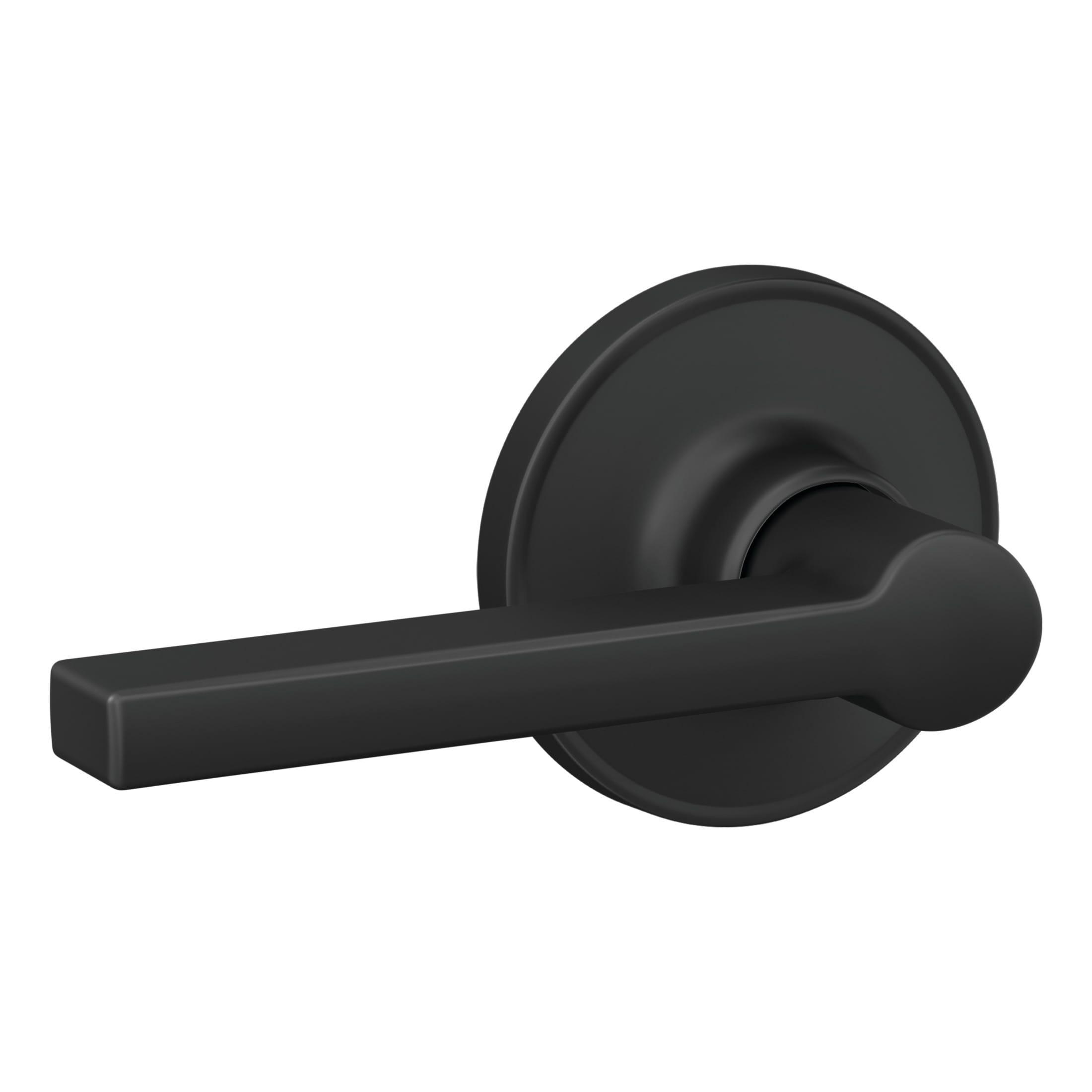 Schlage Latitude Matte Black Passage Lever Right or Left Handed