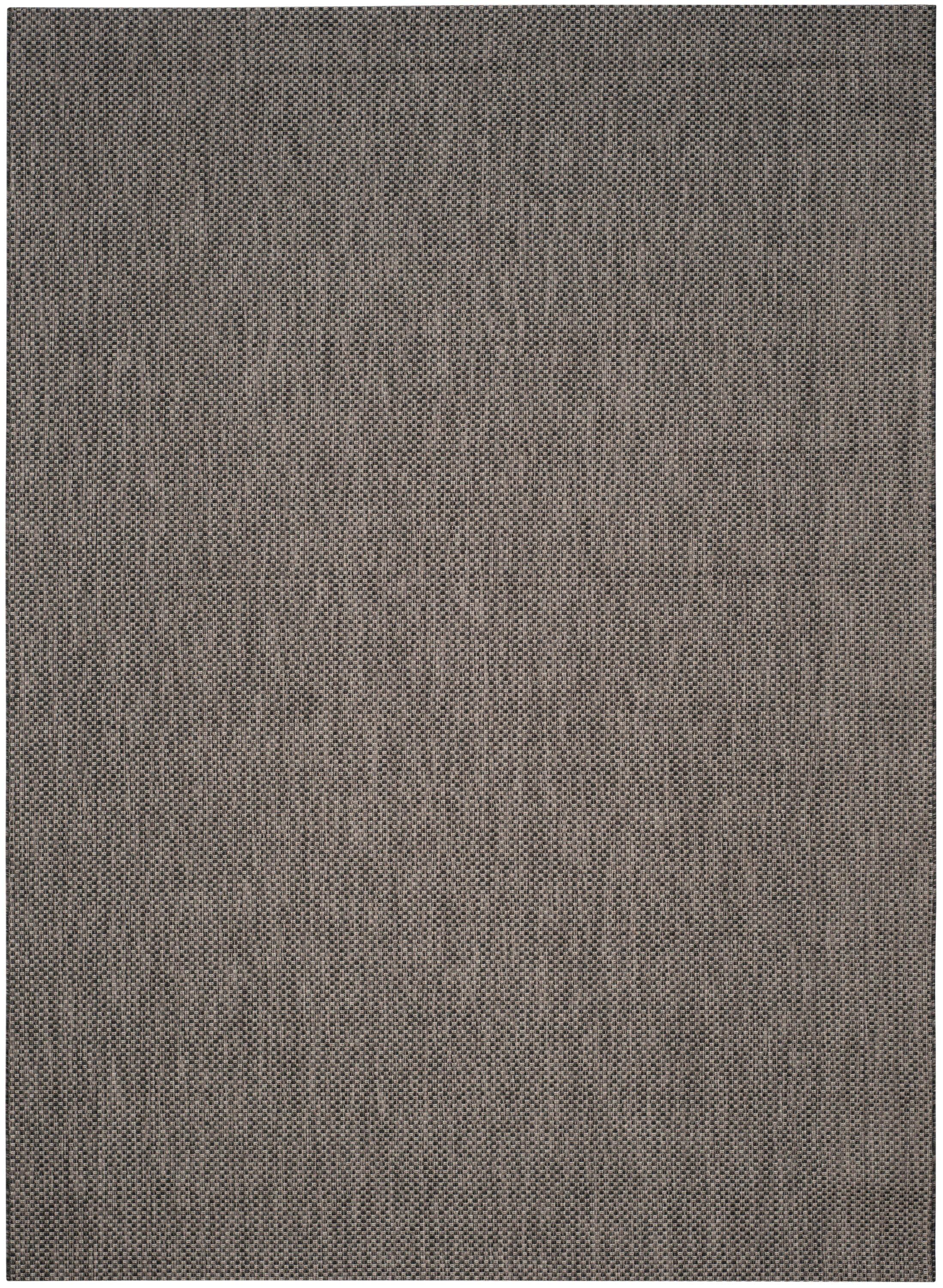 Courtyard CY8521 Power Loomed Indoor/Outdoor Area Rug - Black/Beige - 8'x11' - Safavieh.