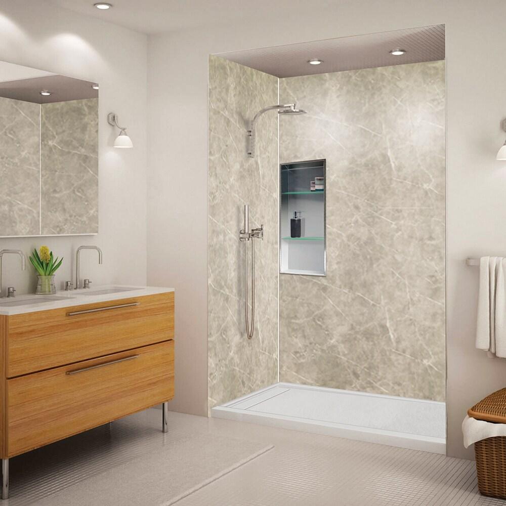 Transolid FLU6032L-39 60'' W 32'' D Rectangular Single Shower Base