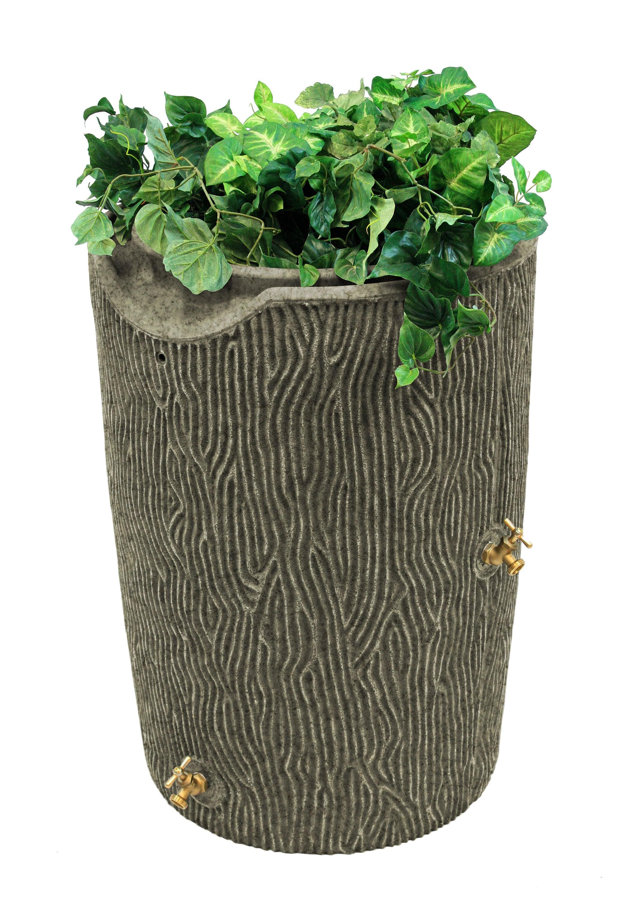 Good Ideas Good Ideas 50 Gallons Plastic Drainable Dual Overflow Planter Rain Barrel