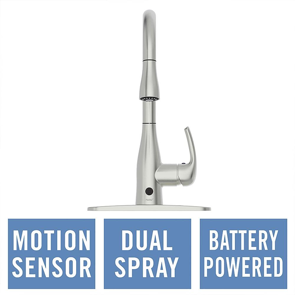 Classic Series Single-Handle Standard Kitchen Faucet in Brushed Nickel