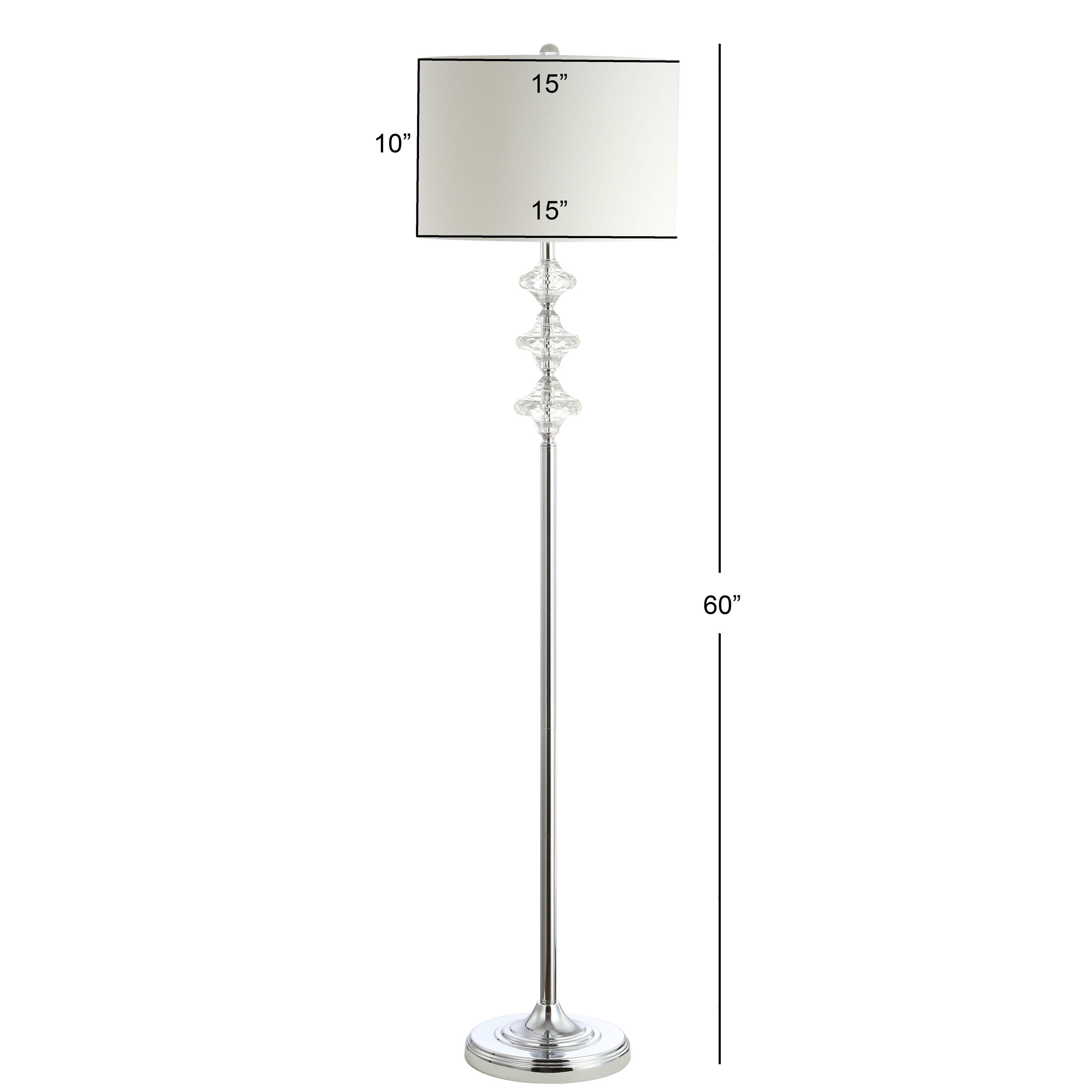 Lottie Floor Lamp - Chrome - Safavieh