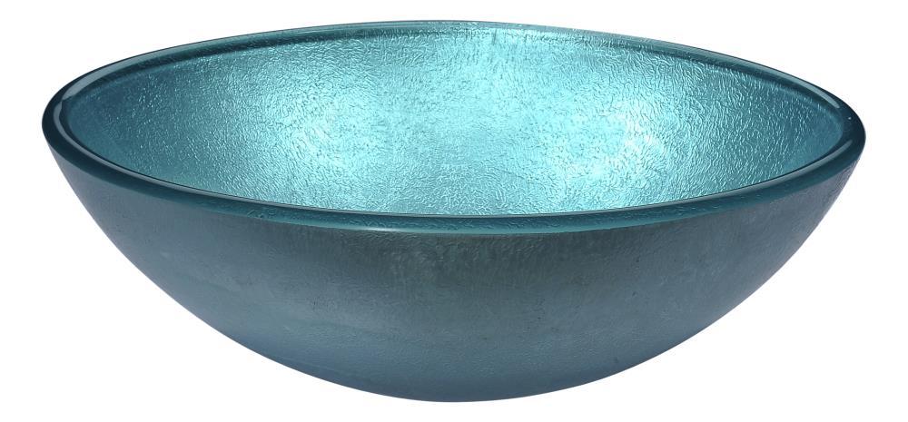 Anzzi  Posh Series Deco-Glass Vessel Sink in Coral Blue