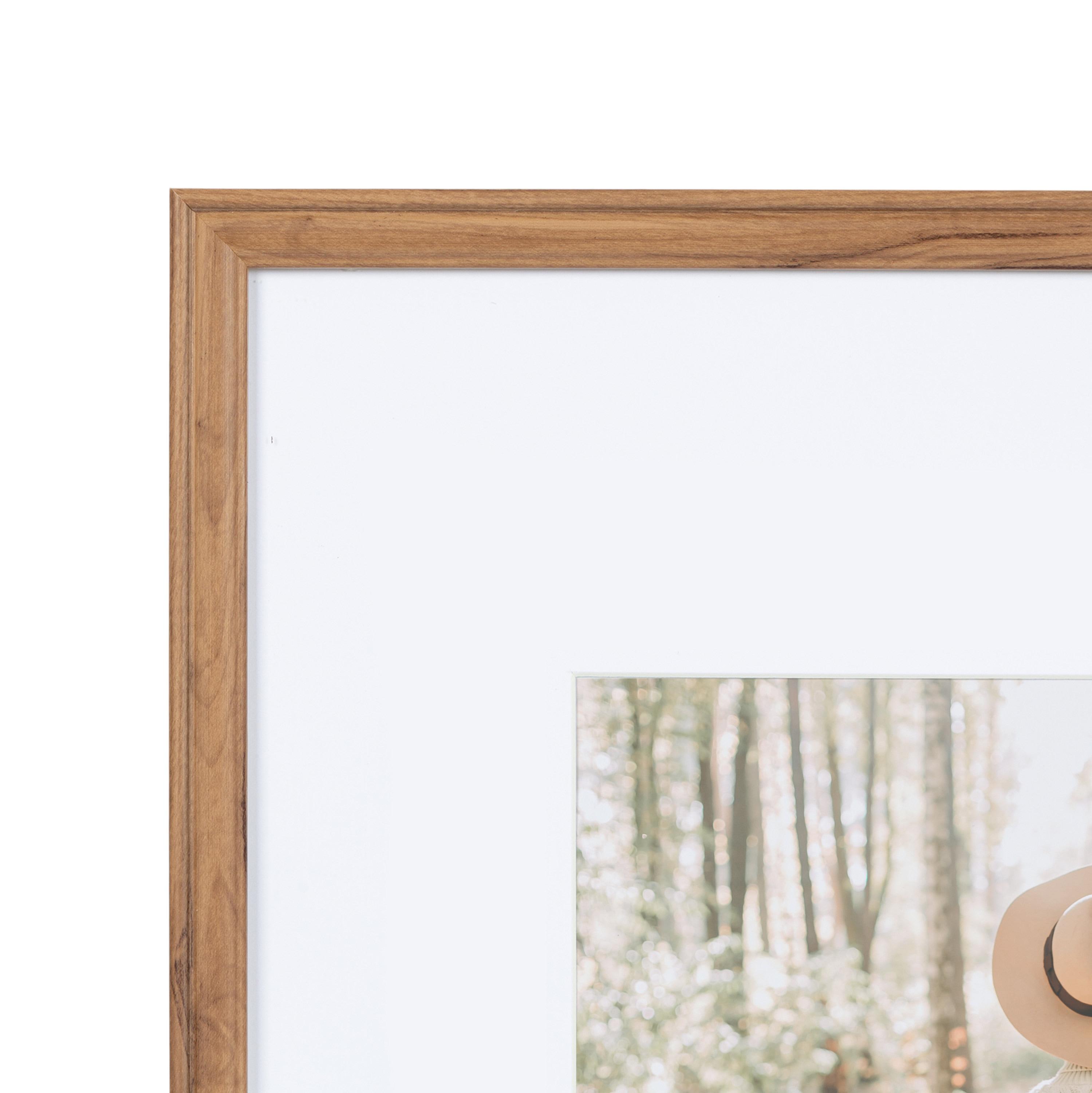 Kate & Laurel All Things Decor (Set of 3) 16"x20" Matted to 8"x10" Adlynn Rectangle Picture Frames Brown