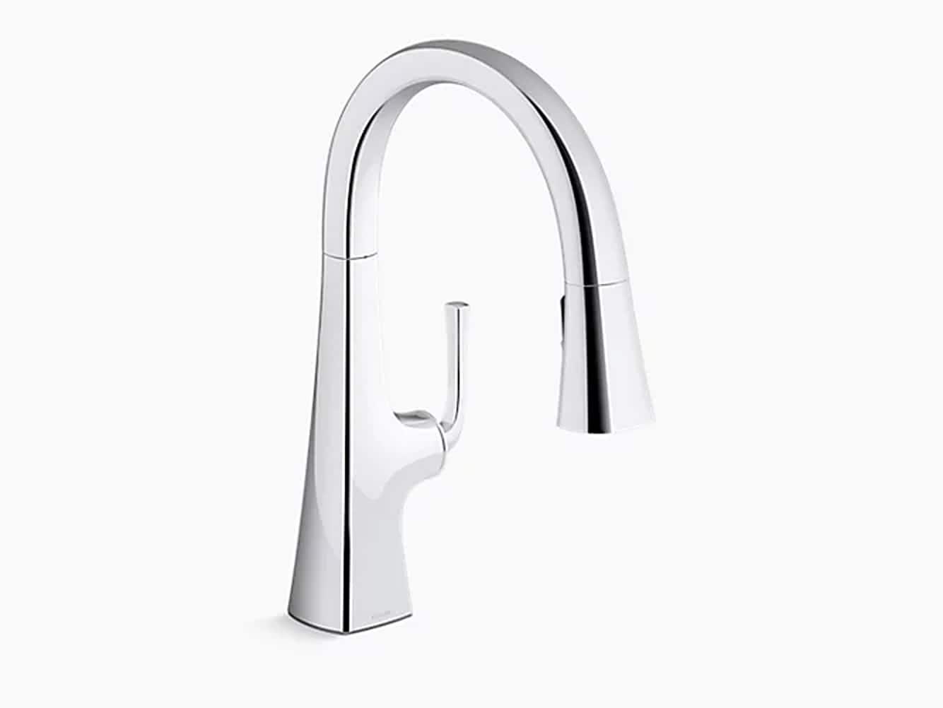 Graze Pull-Down Kitchen Sink Faucet with Three-Function Sprayhead
