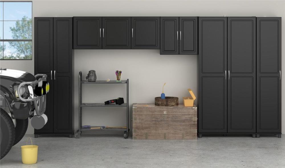 Systembuild Kendall 24" Utility Storage Cabinet, Black