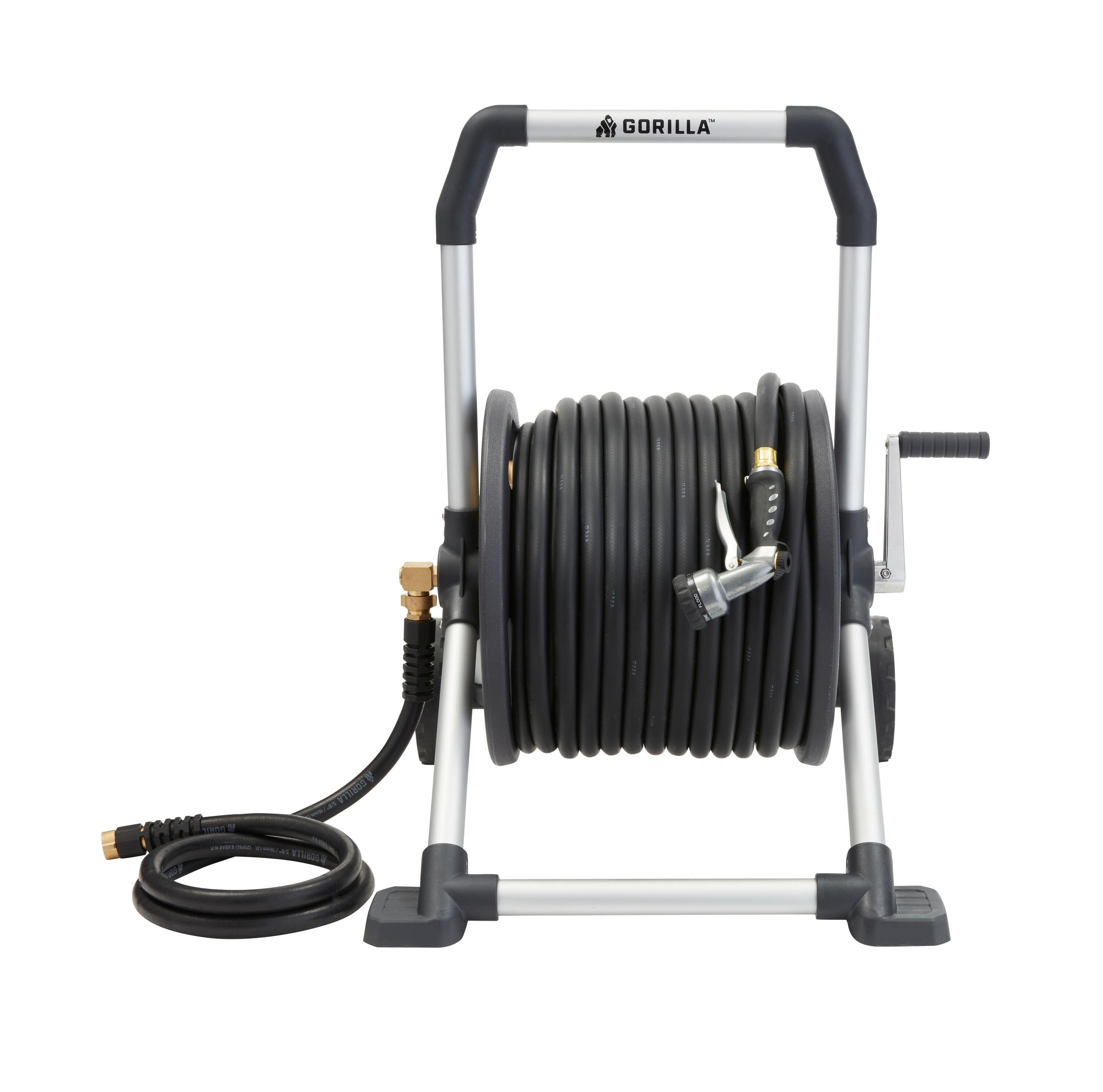 Gorilla 200 ft. Aluminum Zero-Rust Upright Hose Reel