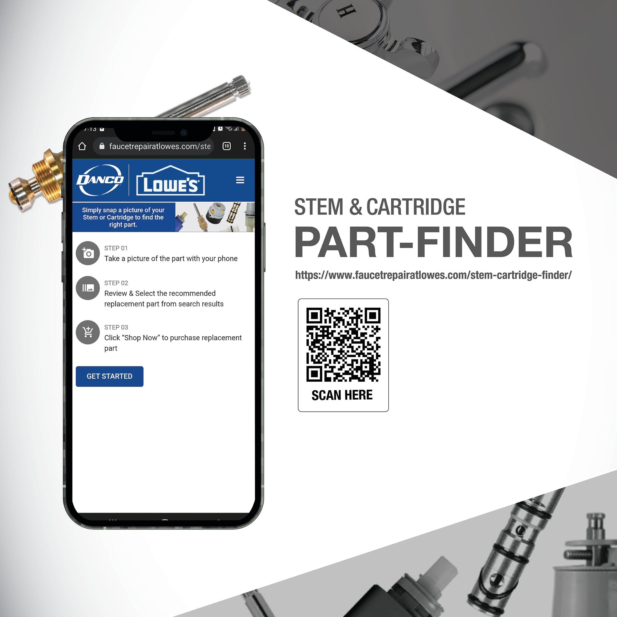 Danco 31649 Faucet Cartridge Plastic 4-5/32 in L