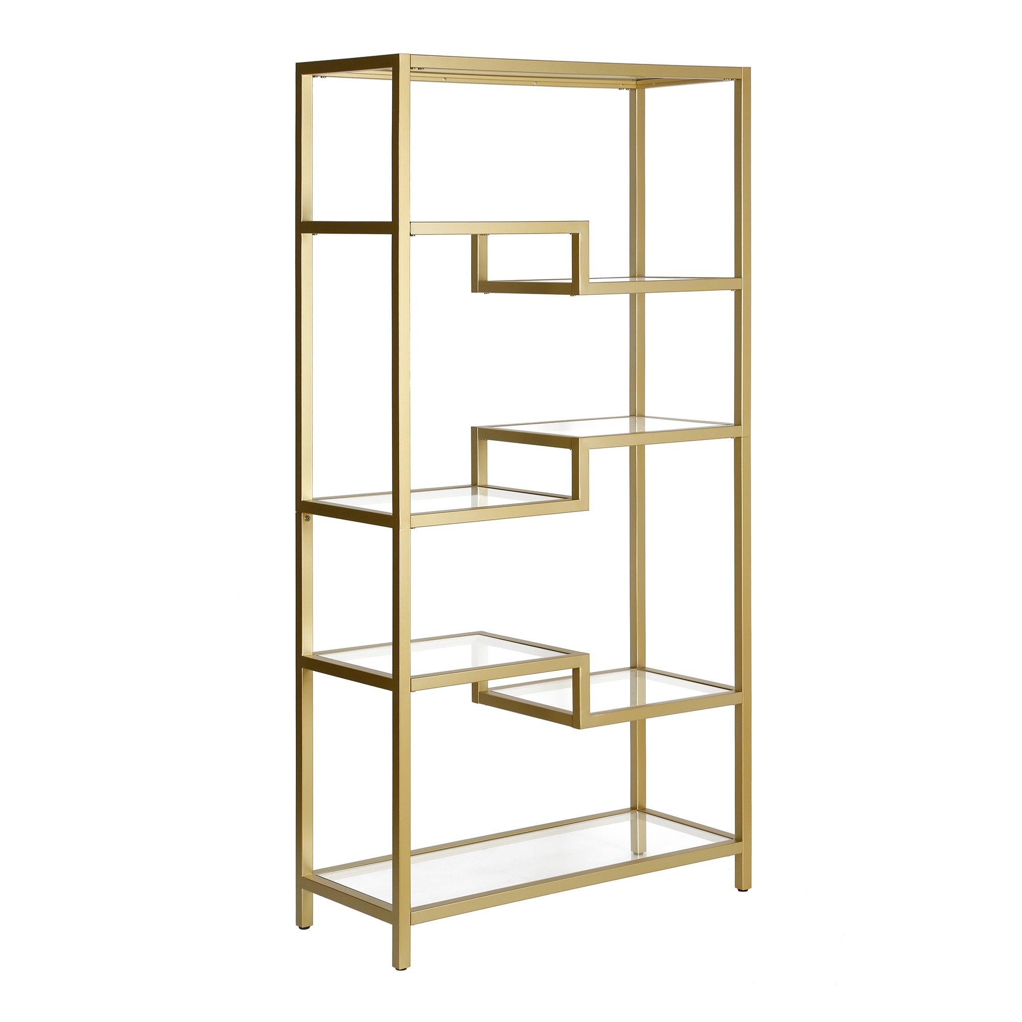 Evelyn&Zoe Contemporary Metal 4-Tier Bookcase