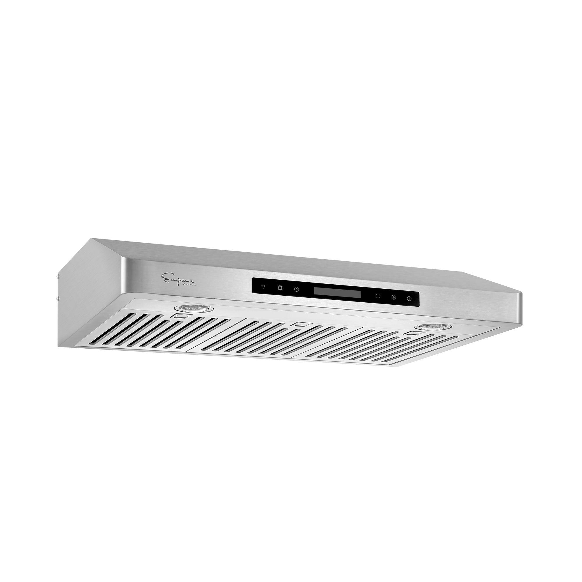 Empava 30" Stainless Steel 500 CFM Ducted (Vented) Wall Range Hood with Baffle Filter