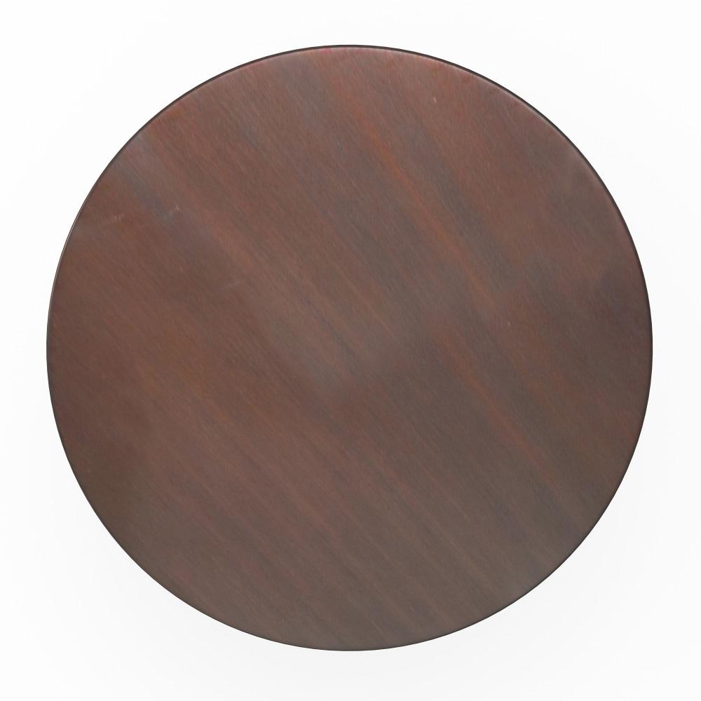 Bungalow Rose Johnsen 15"W Metal Industrial Boho Tribal Pattern Drum End Table with Textured Finish, Assembled