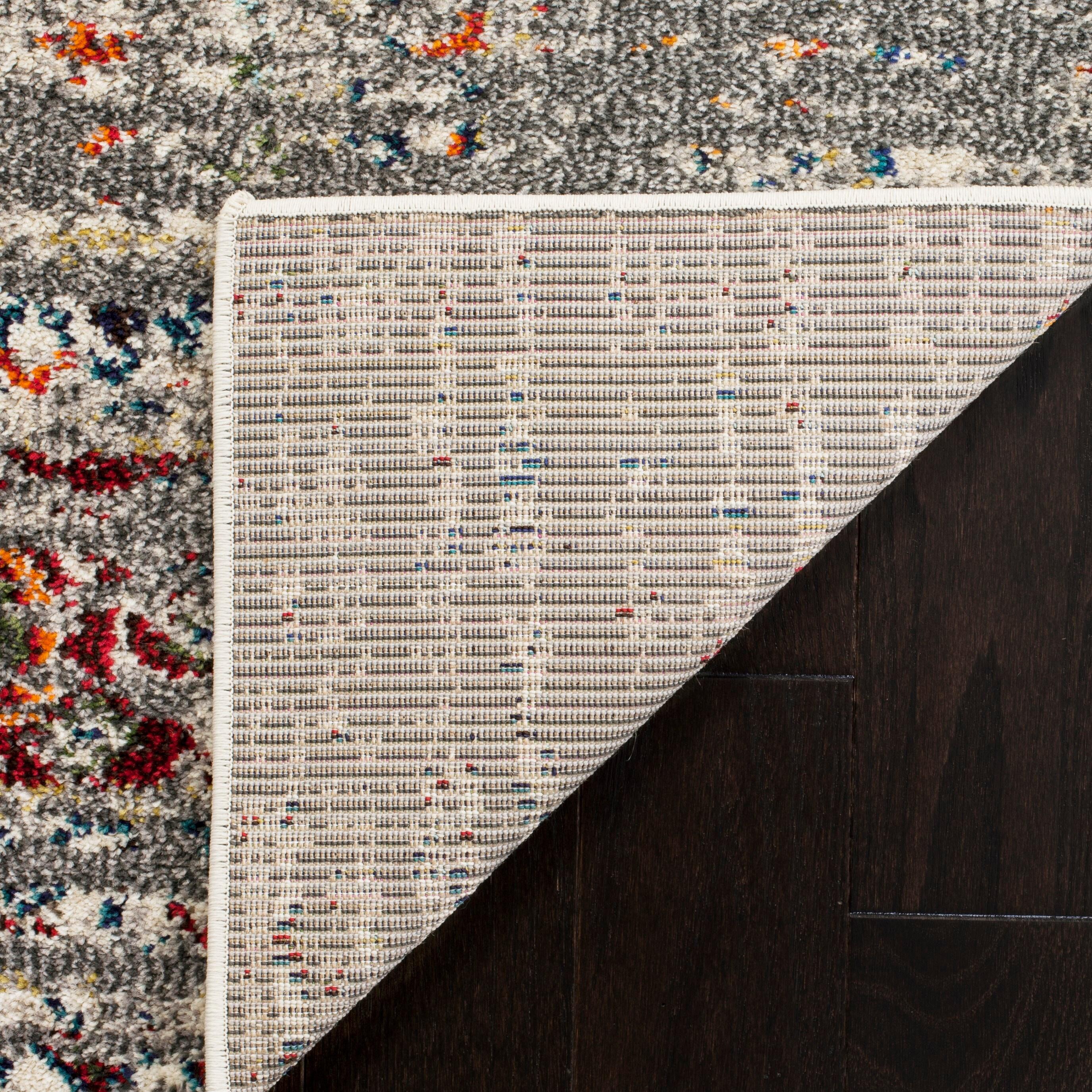 SAFAVIEH Monaco Annabelle Vintage Area Rug, Grey/Ivory, 9' x 12'