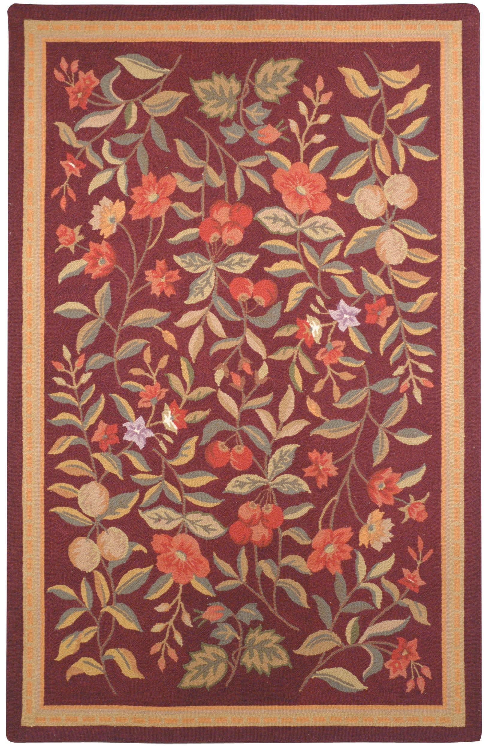 Chelsea HK210 Handmade Area Rug - 6'x9' - Burgundy - Safavieh