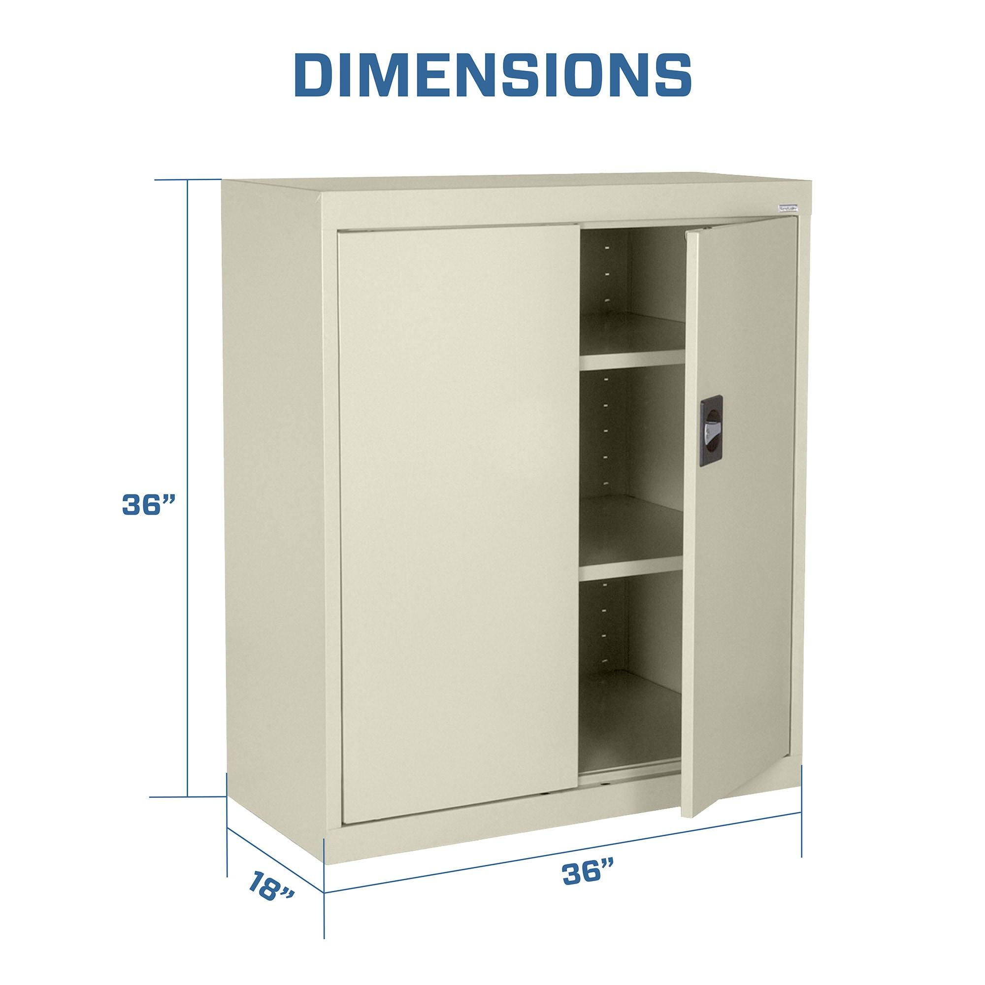 Steel Single Storage Cabinet ( 36'' H x 36'' W x 18'' D)