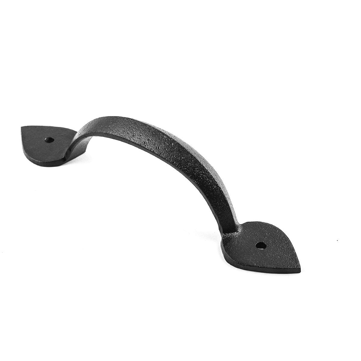 The Renovators Supply Inc. Iron Cabinet Hardware Knob Pull Square Black 1 1/4" Renovators Supply (Set of 4)