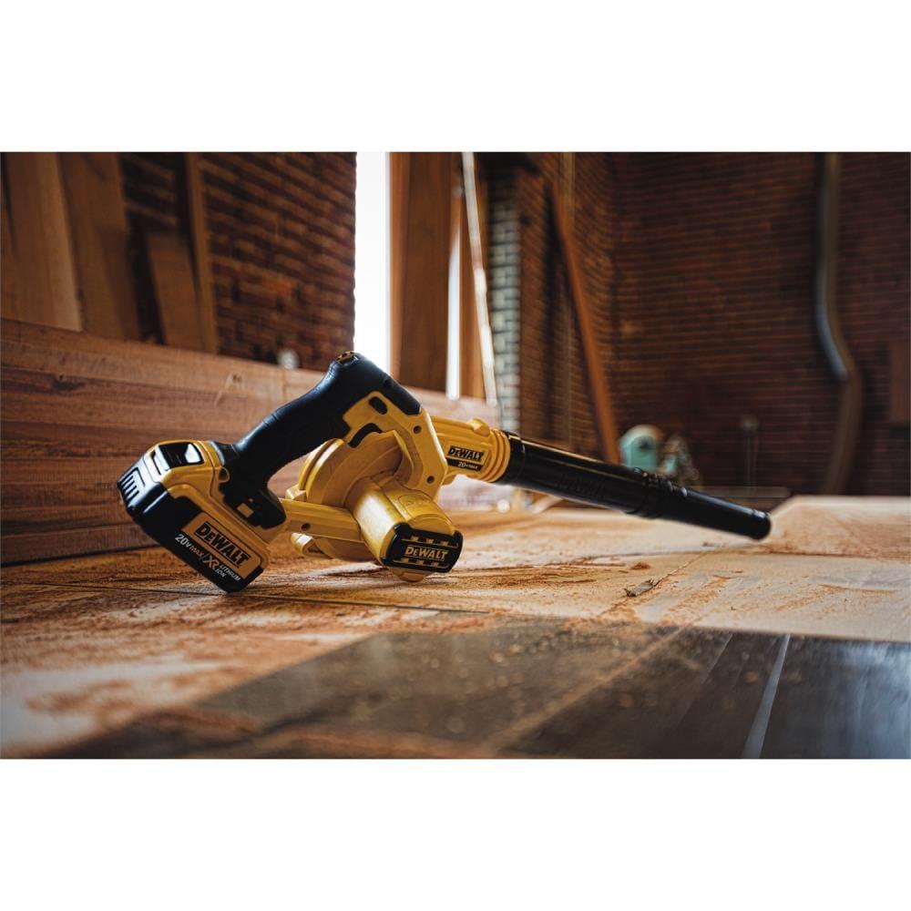 DEWALT 20V Yellow and Black Cordless Handheld Blower