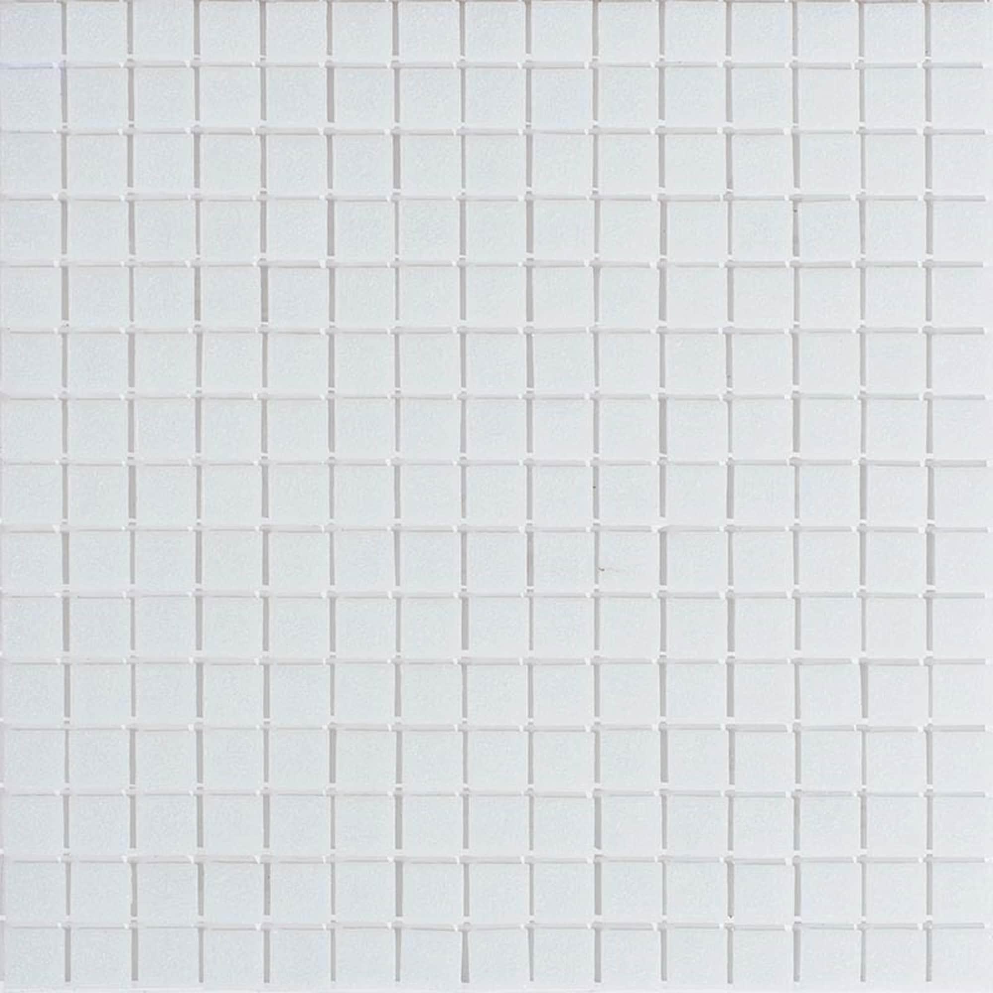 Pearl White 12" x 12" Glossy Glass Mosaic Tile